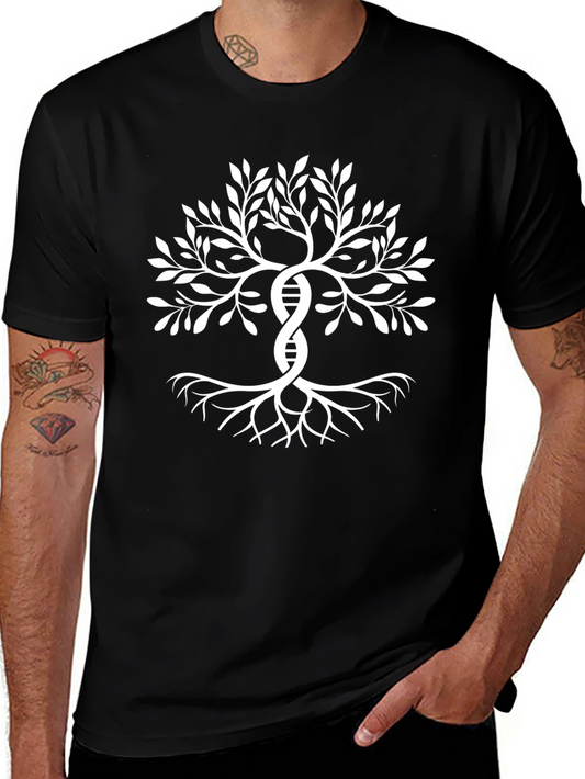 DNA Tree of Life T-Shirt - Black