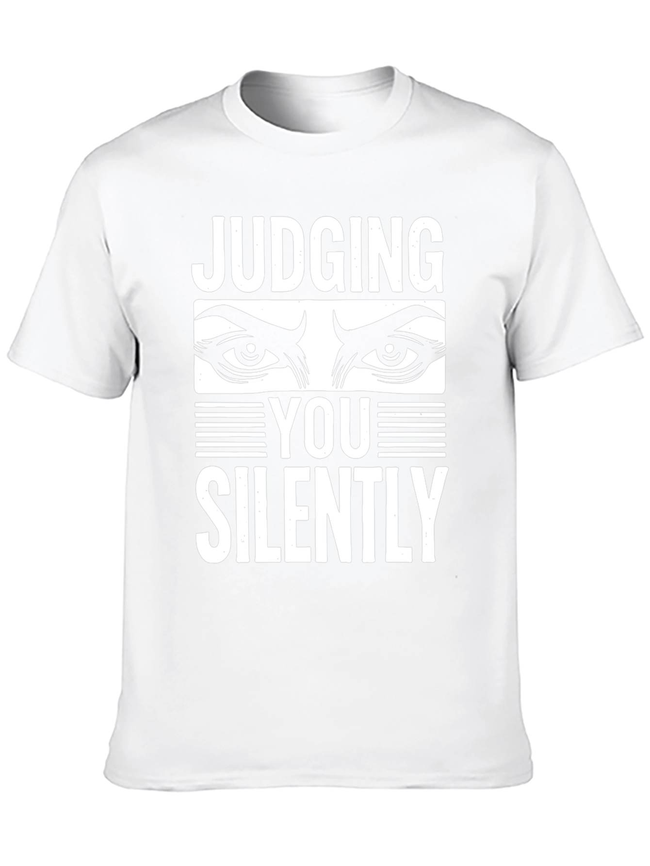 Judging You Silently Graphic Tee - Black T-Shirt