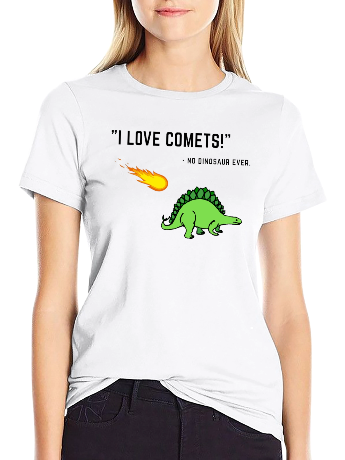 I Love Comets! Dinosaur Graphic T-Shirt