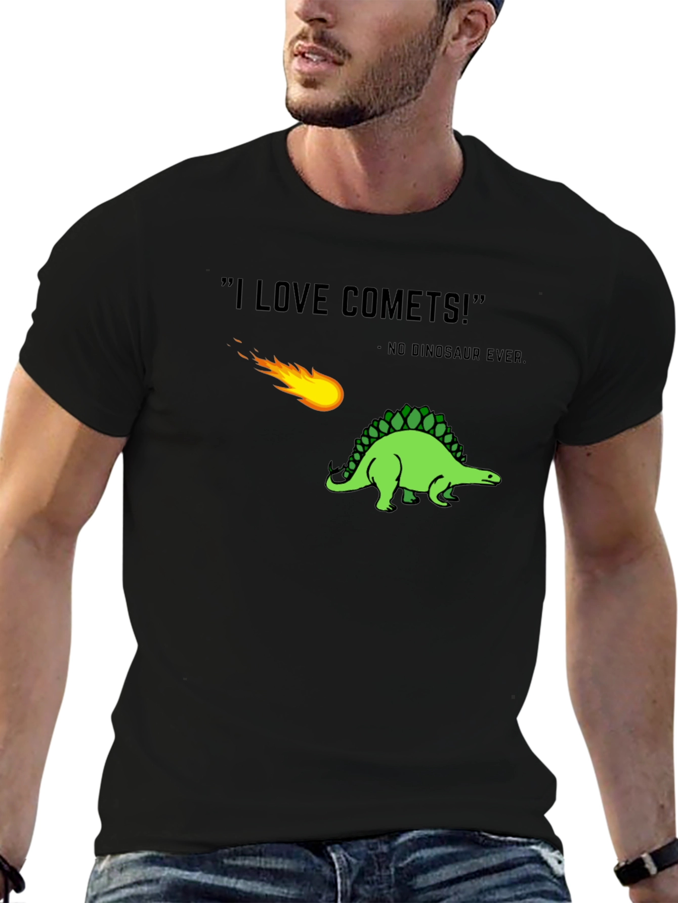 I Love Comets! Dinosaur Graphic T-Shirt