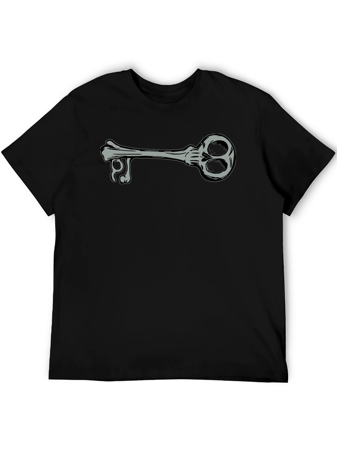 Skeleton Key Graphic Tee - Unisex Black T-Shirt