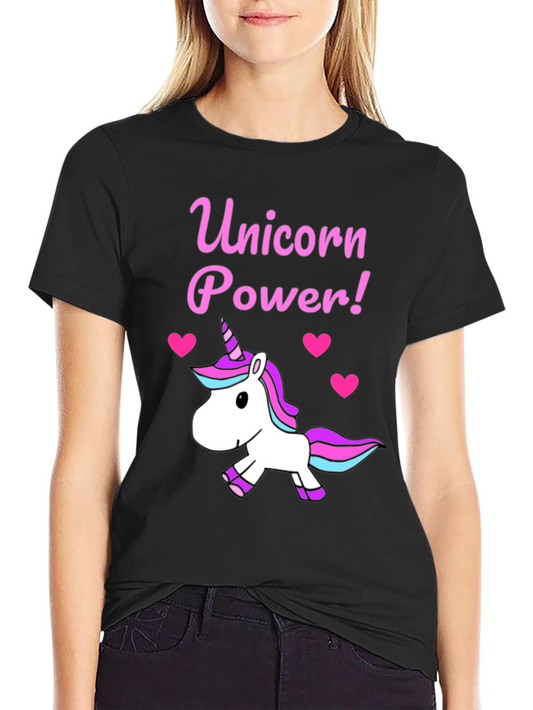 Unicorn Power T-Shirt - Cute Cartoon Design