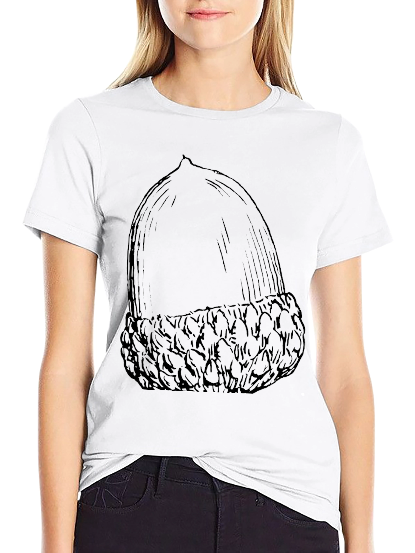 Acorn Graphic Black T-Shirt