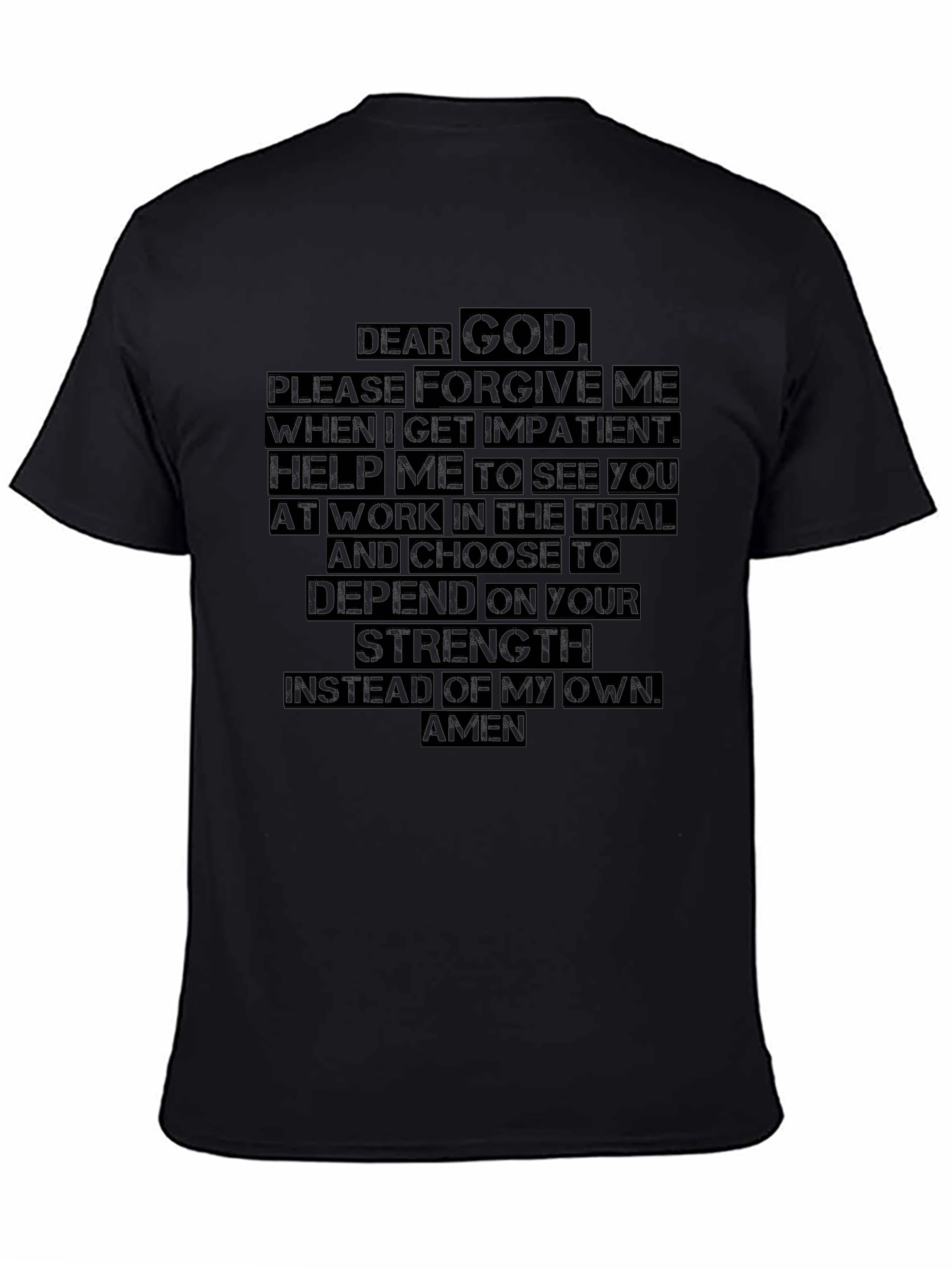 Faith-Inspired Prayer T-Shirt - Dear God Graphic Tee