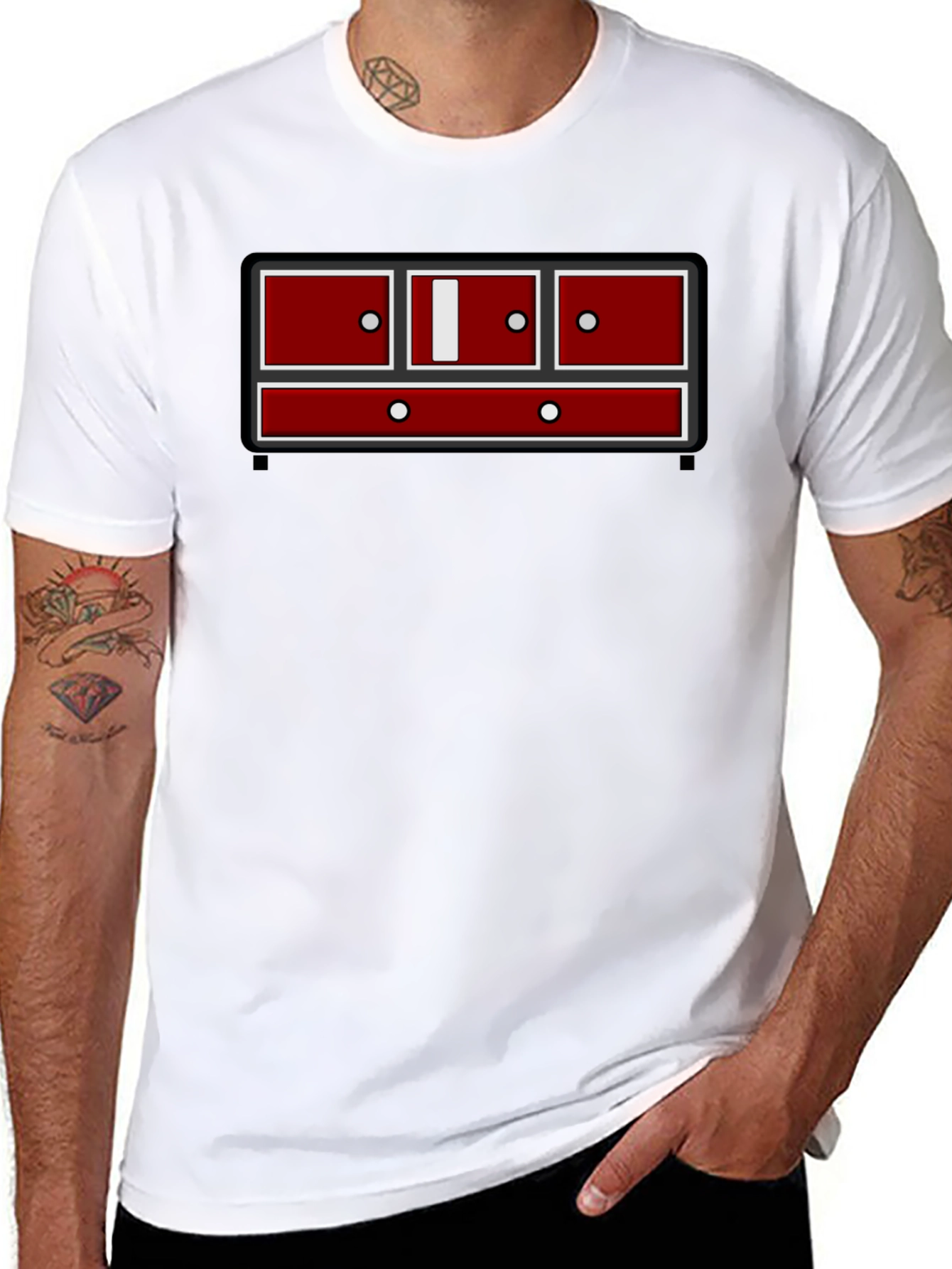 Chest of Drawers Graphic Tee - Quirky Style