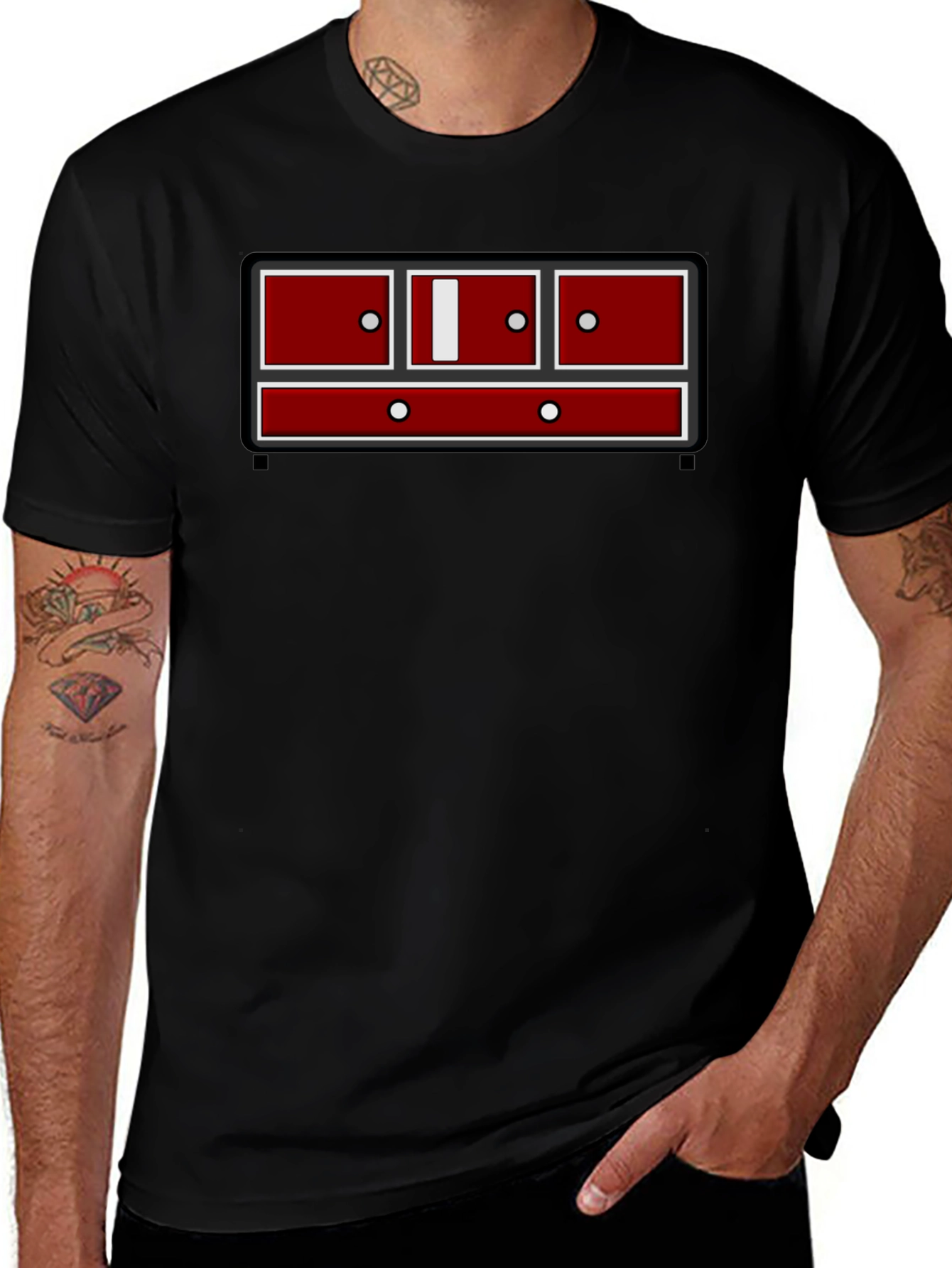 Chest of Drawers Graphic Tee - Quirky Style