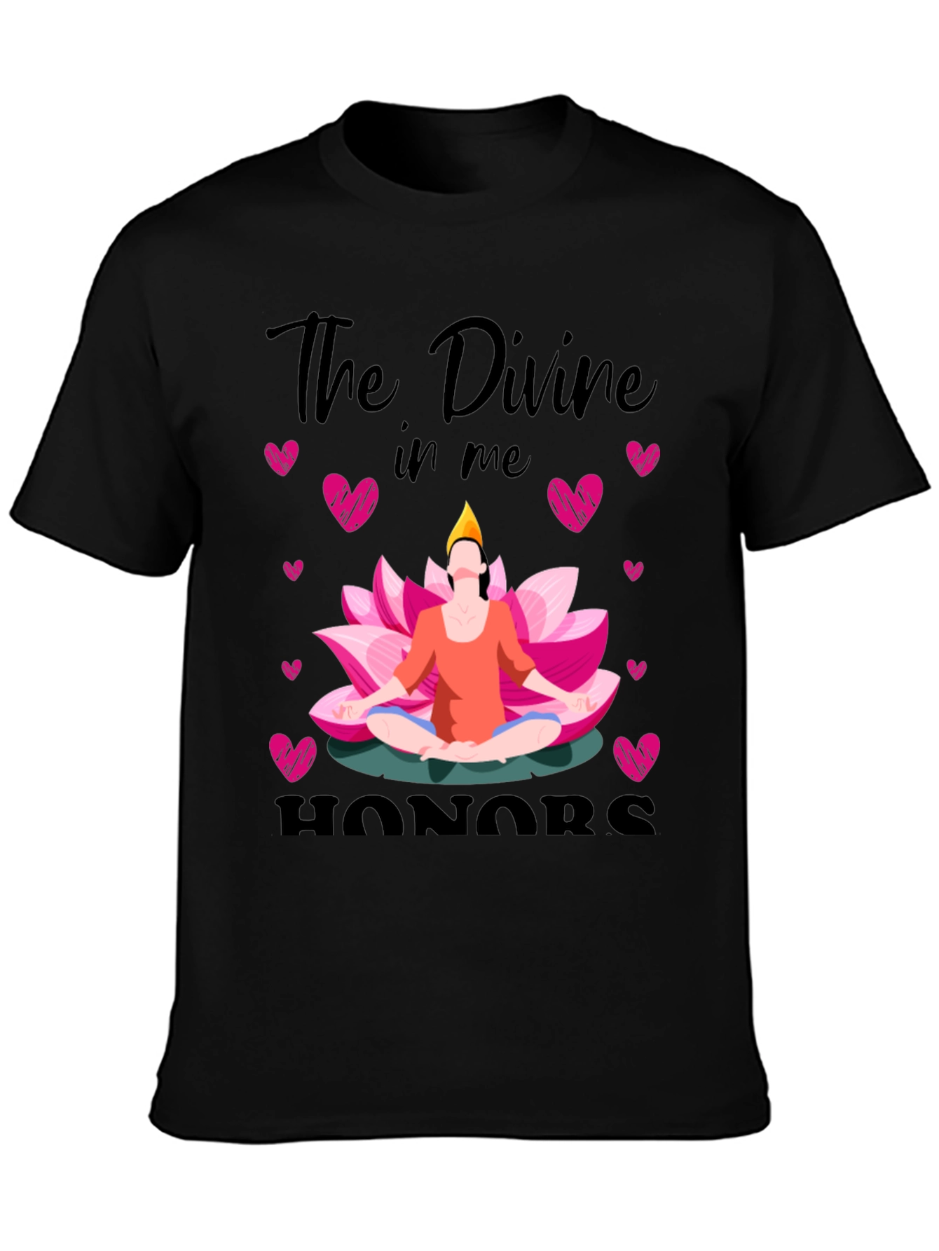 Divine Honors Yoga Lotus Heart T-Shirt