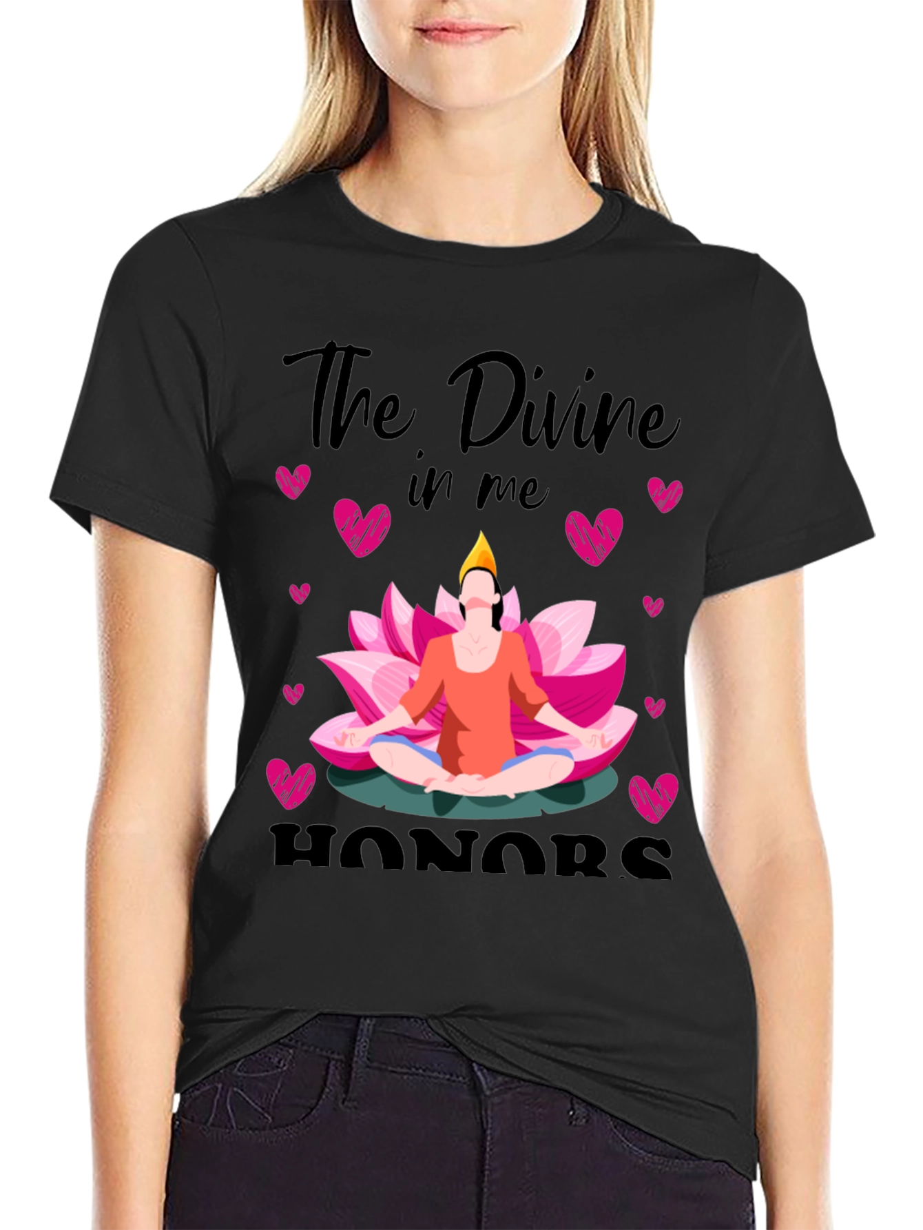 Divine Honors Yoga Lotus Heart T-Shirt