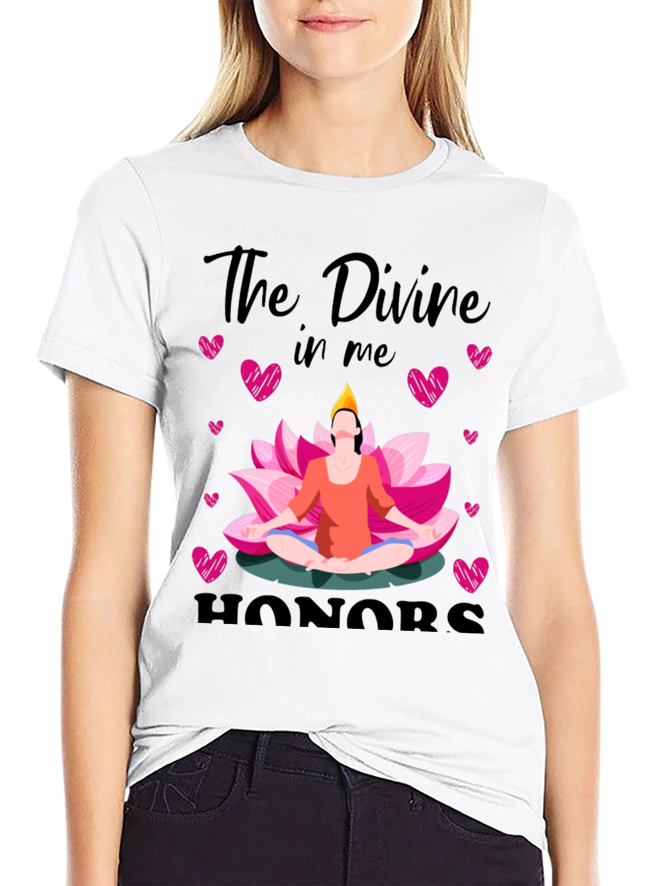 Divine Honors Yoga Lotus Heart T-Shirt