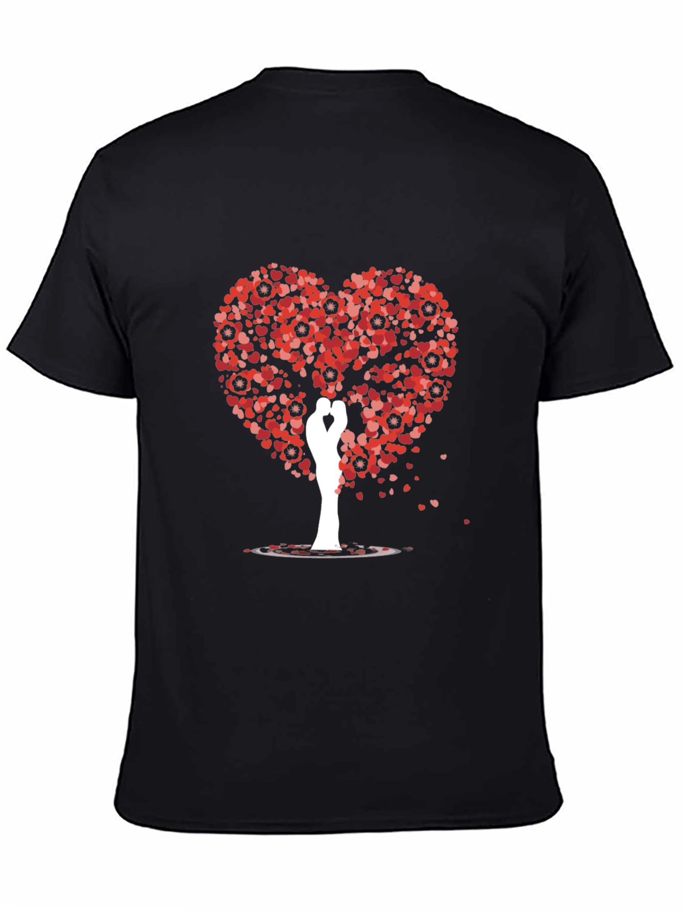 Heart Tree Lovers T-Shirt - Romantic Graphic Tee