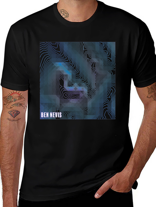 Ben Nevis Topographic T-Shirt - Stylish Mountain Design