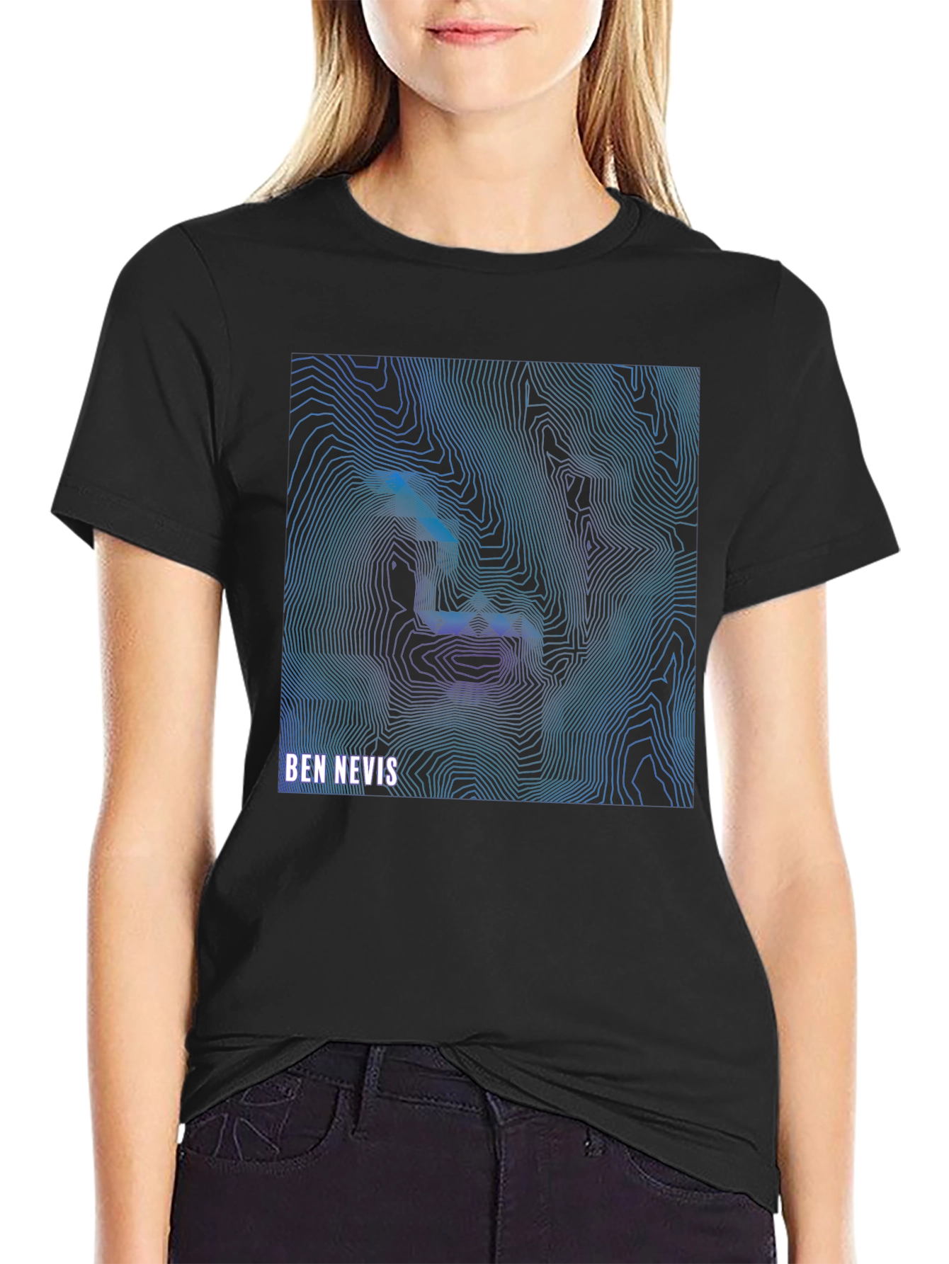 Ben Nevis Topographic T-Shirt - Stylish Mountain Design