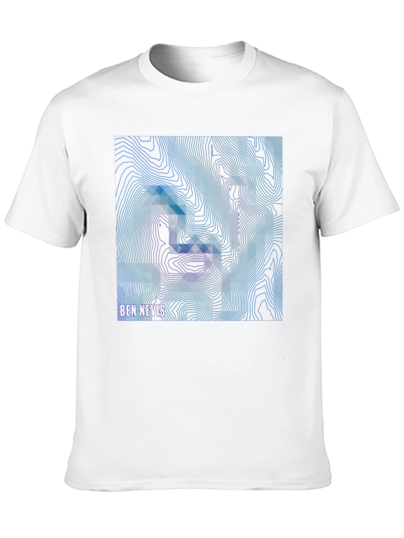 Ben Nevis Topographic T-Shirt - Stylish Mountain Design