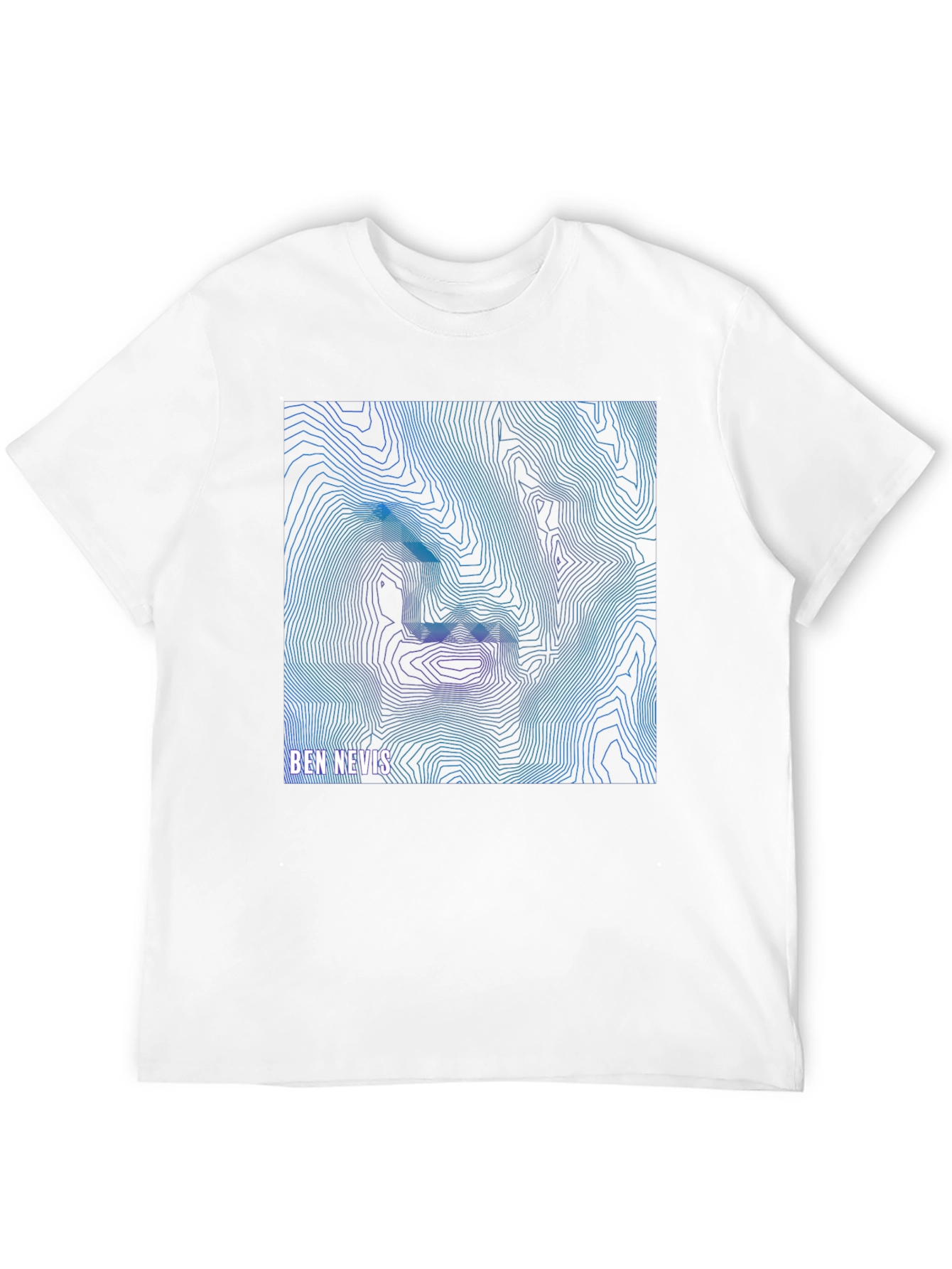 Ben Nevis Topographic T-Shirt - Stylish Mountain Design