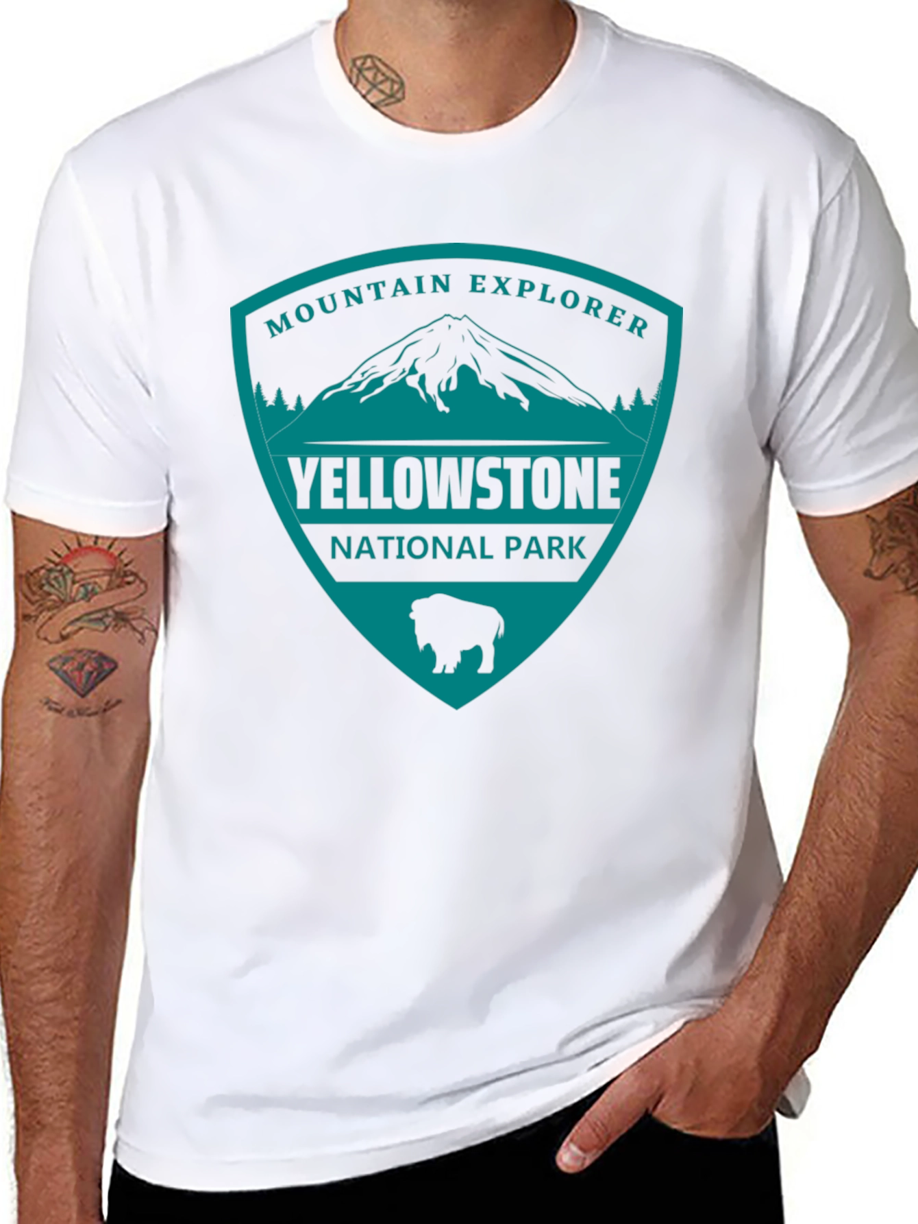 Yellowstone National Park Mountain Explorer T-Shirt