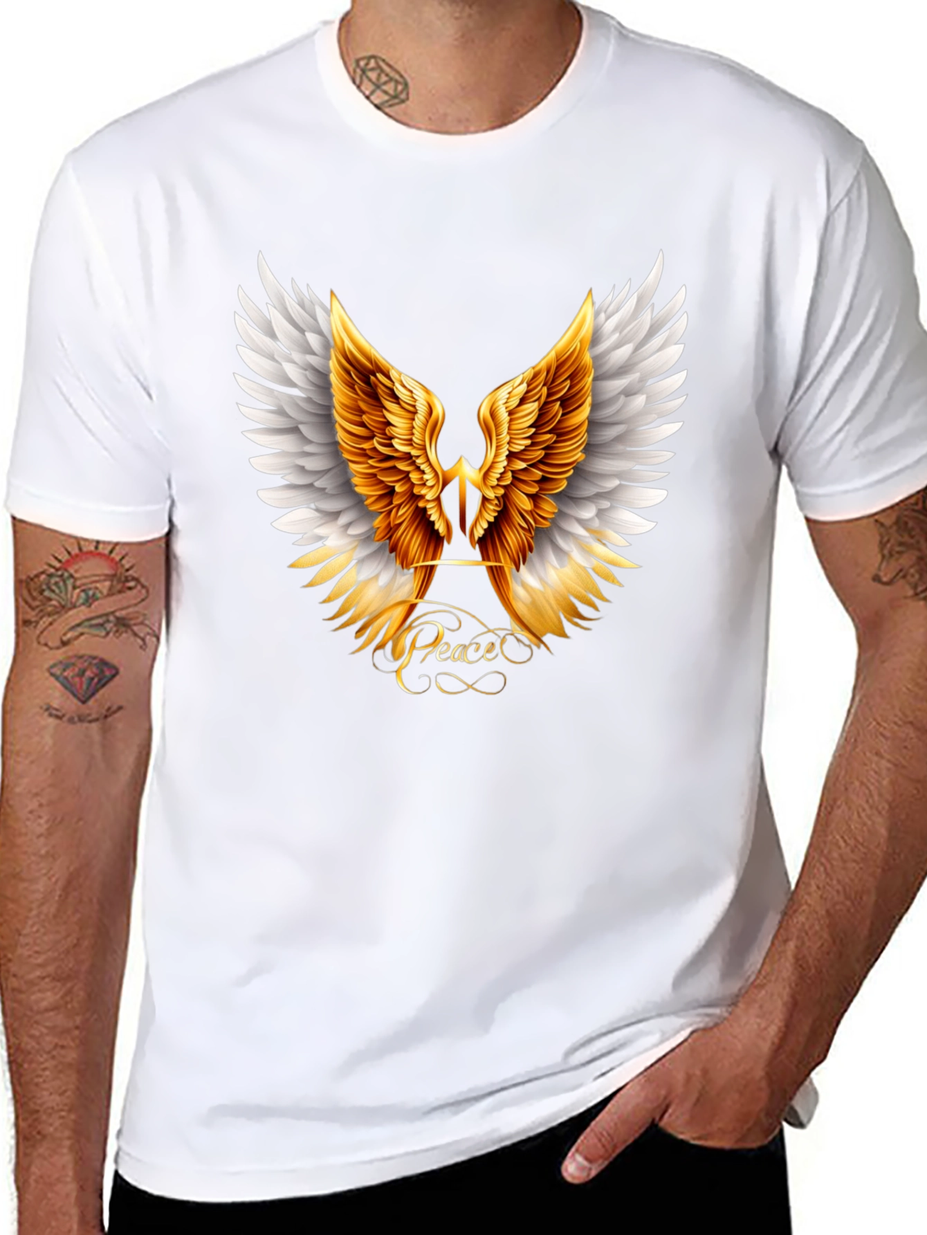 Wings of Peace Graphic T-Shirt