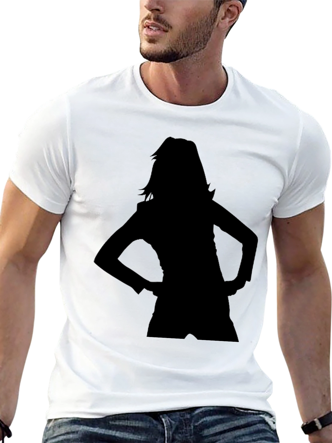 Silhouette Graphic T-Shirt - Black