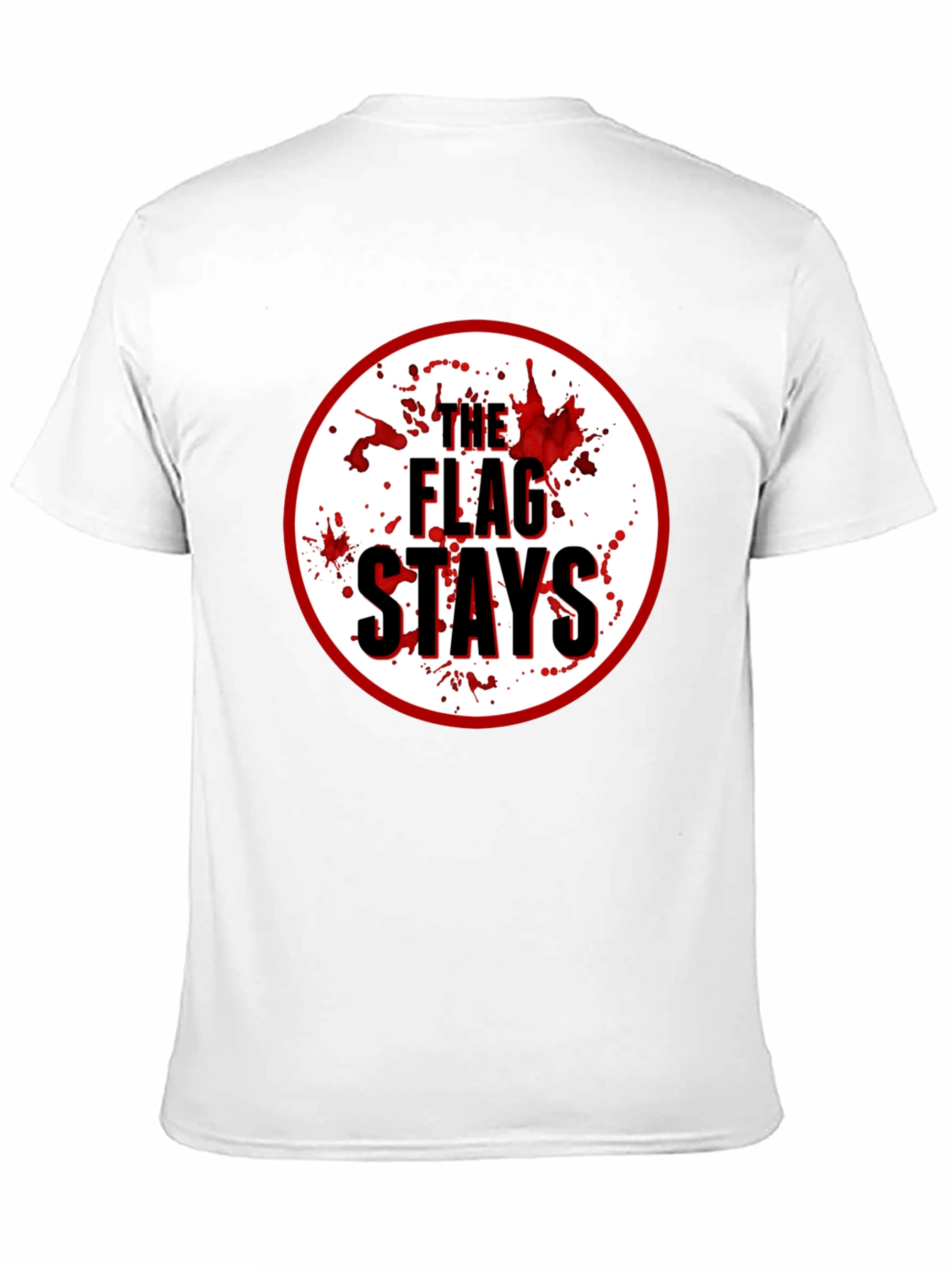The Flag Stays Graphic Print Black T-Shirt