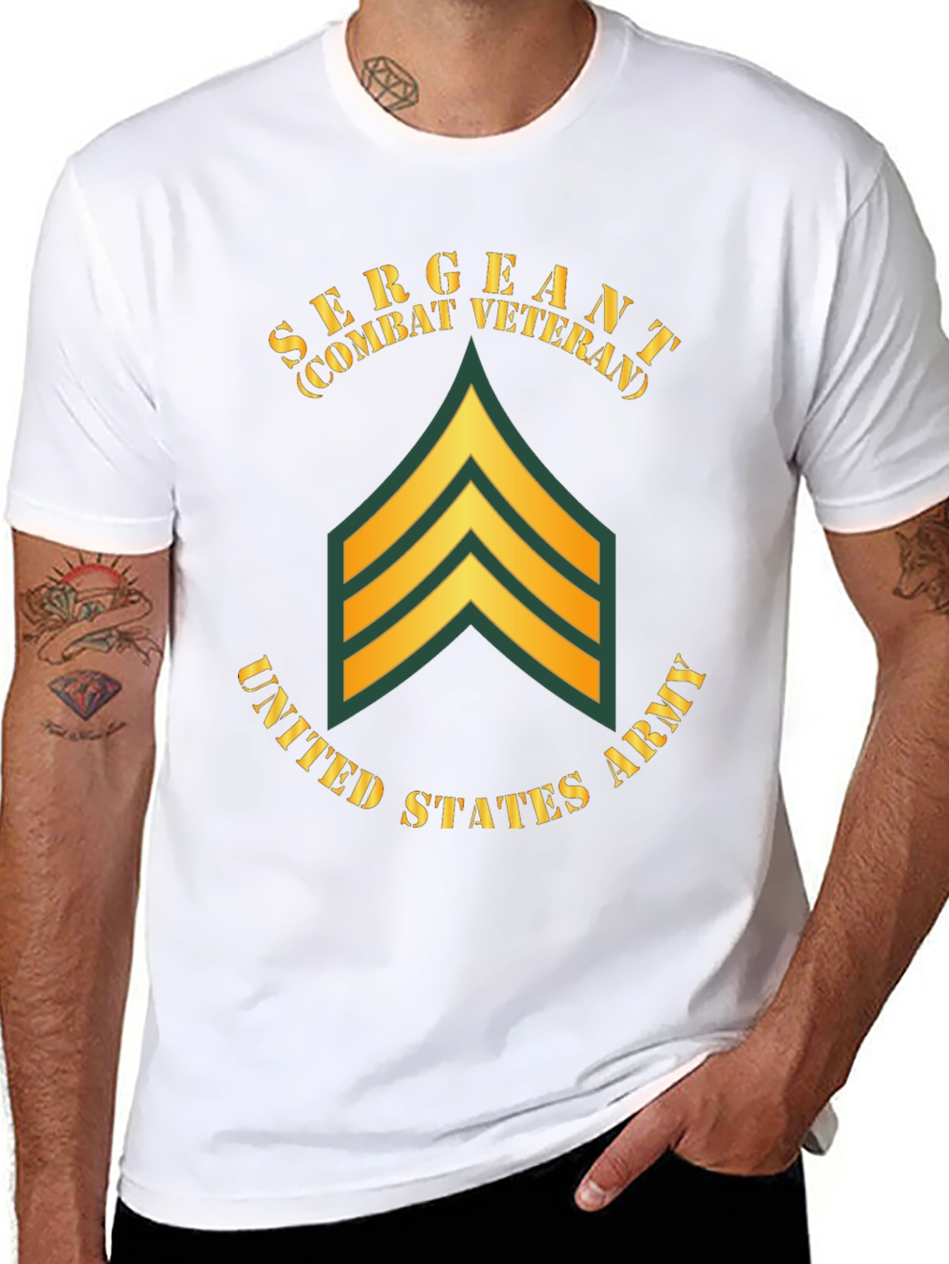 Sergeant Combat Veteran T-Shirt - US Army Tribute Tee