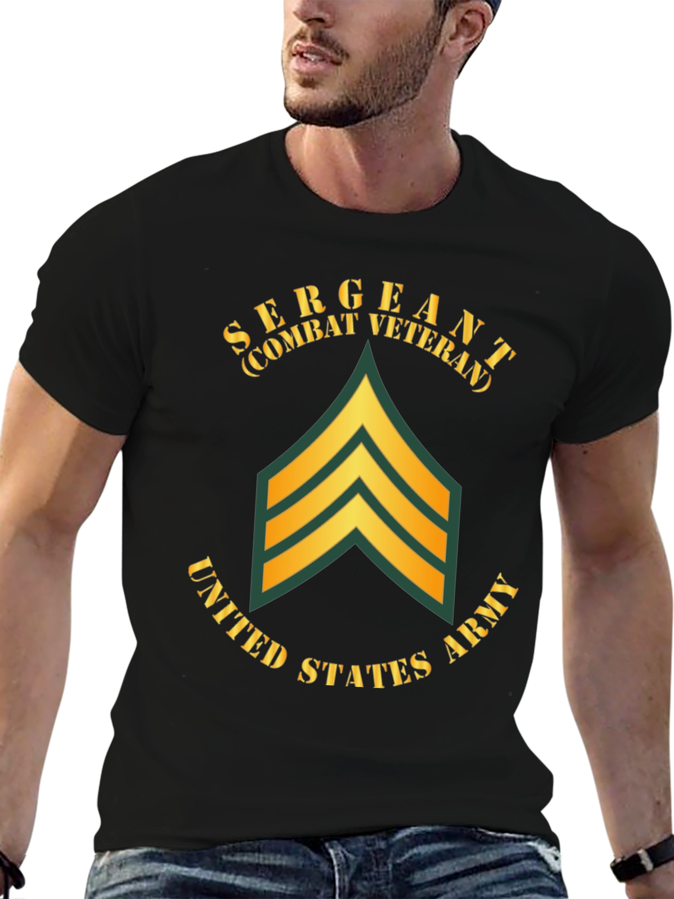 Sergeant Combat Veteran T-Shirt - US Army Tribute Tee