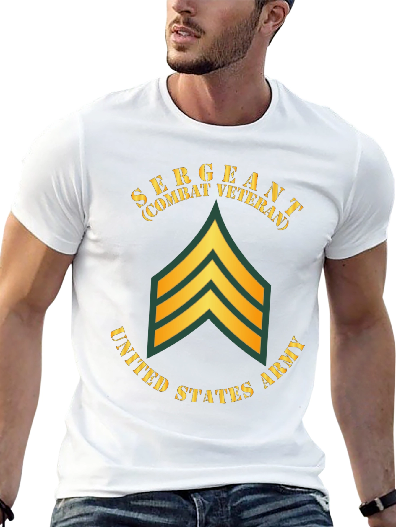 Sergeant Combat Veteran T-Shirt - US Army Tribute Tee