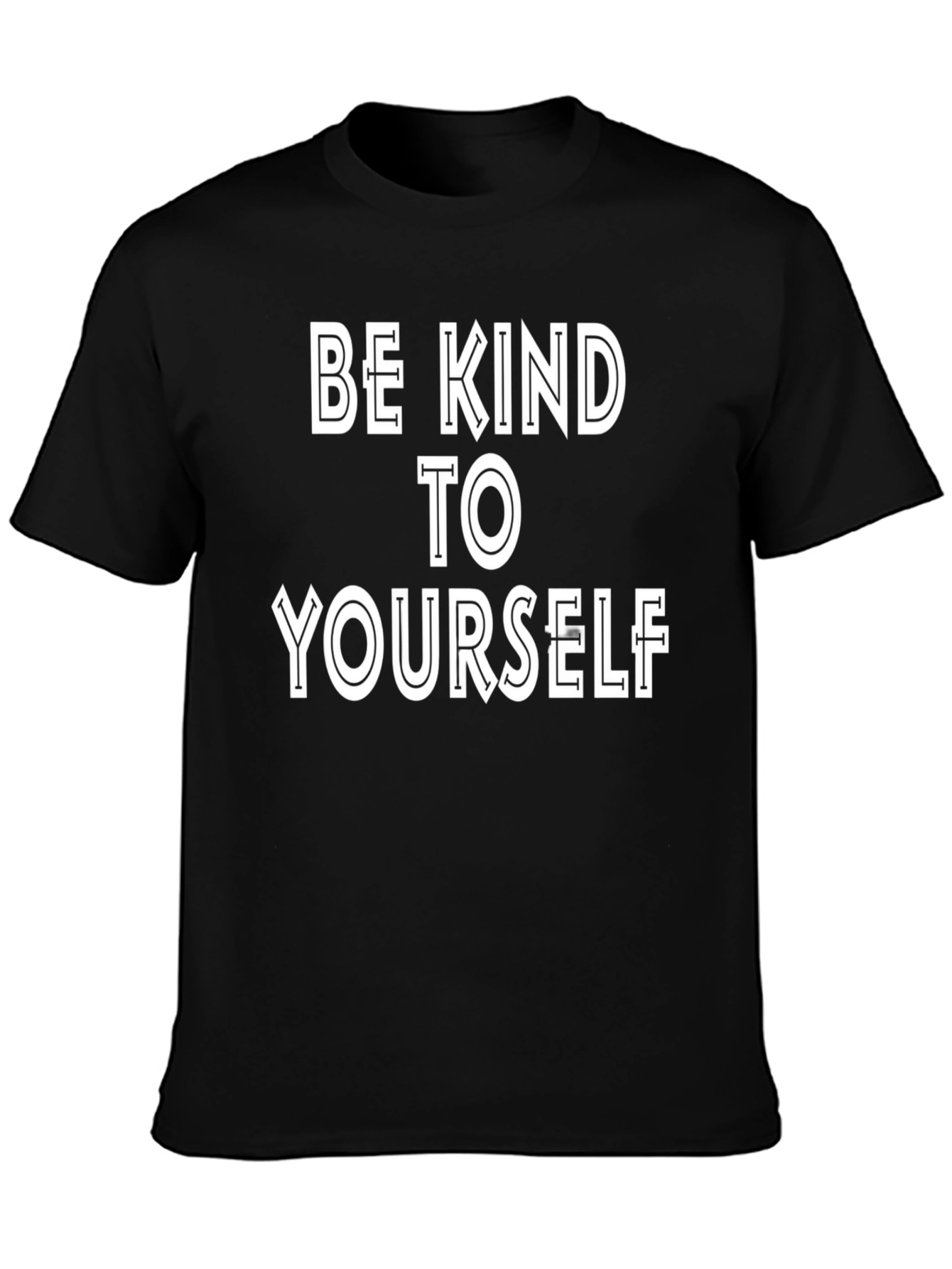 Be Kind To Yourself Black Graphic Tee