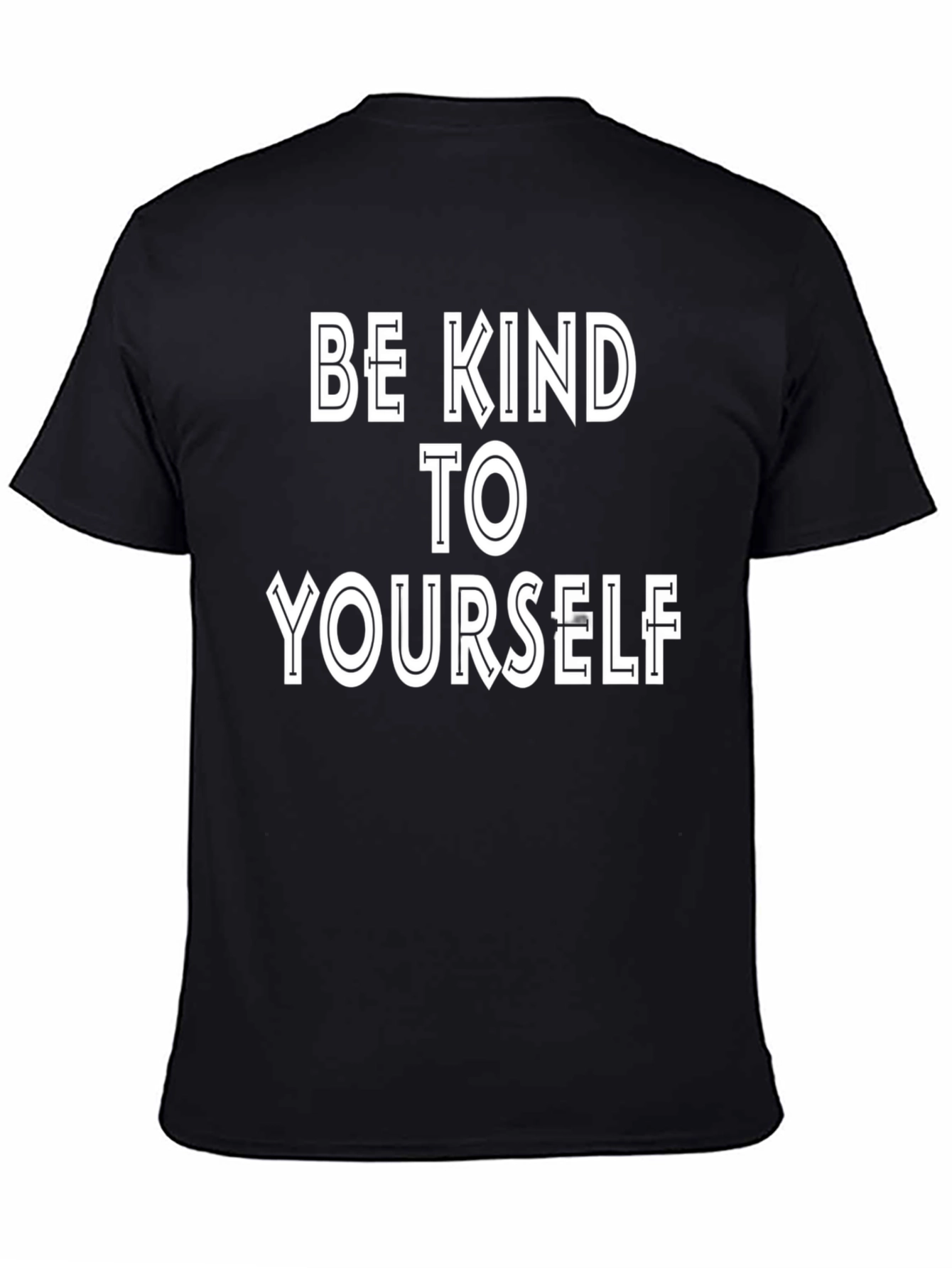 Be Kind To Yourself Black Graphic Tee