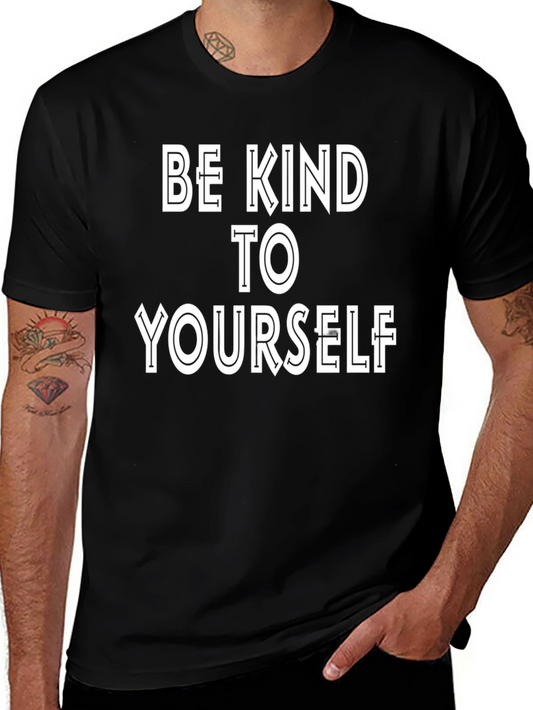 Be Kind To Yourself Black Graphic Tee