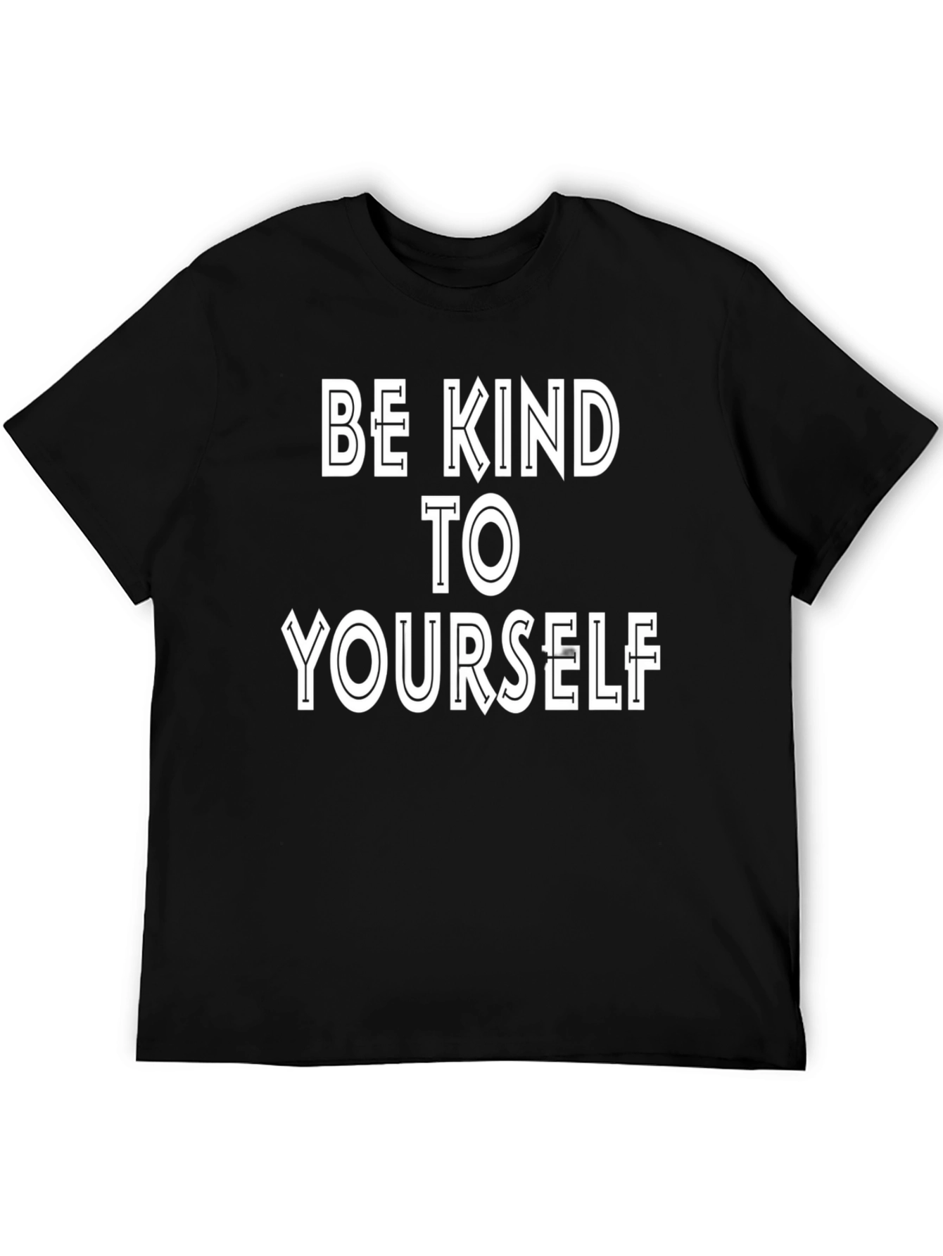 Be Kind To Yourself Black Graphic Tee