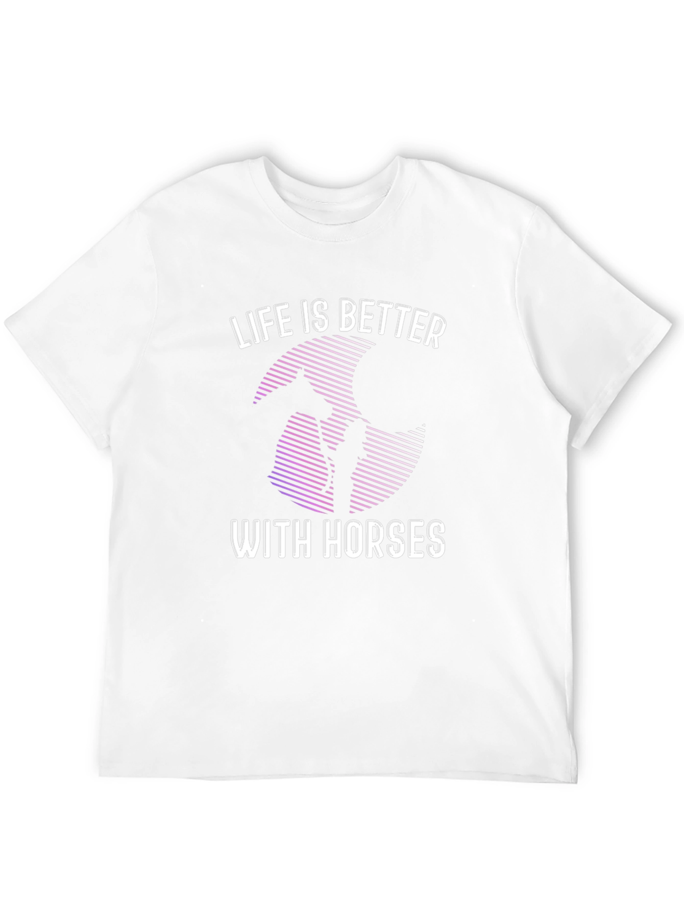 Life is Better with Horses T-Shirt - Black