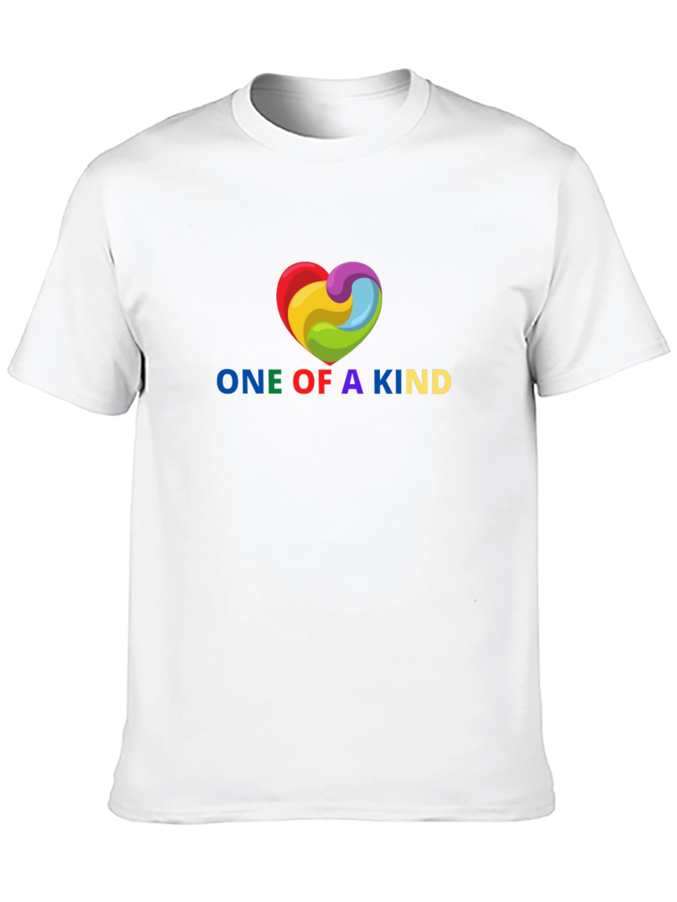 One Of A Kind Rainbow Heart T-Shirt