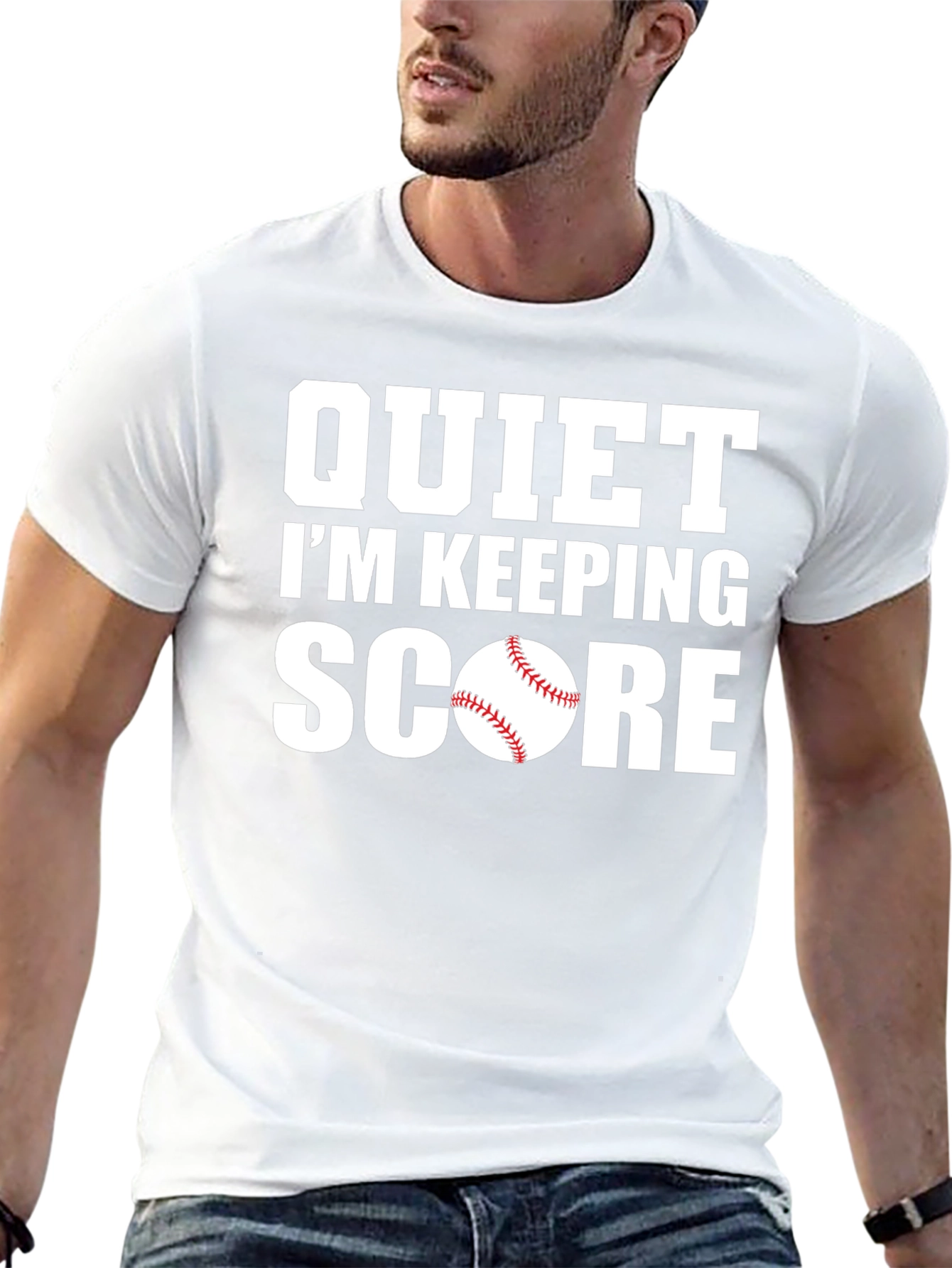 Quiet Im Keeping Score Baseball T-Shirt