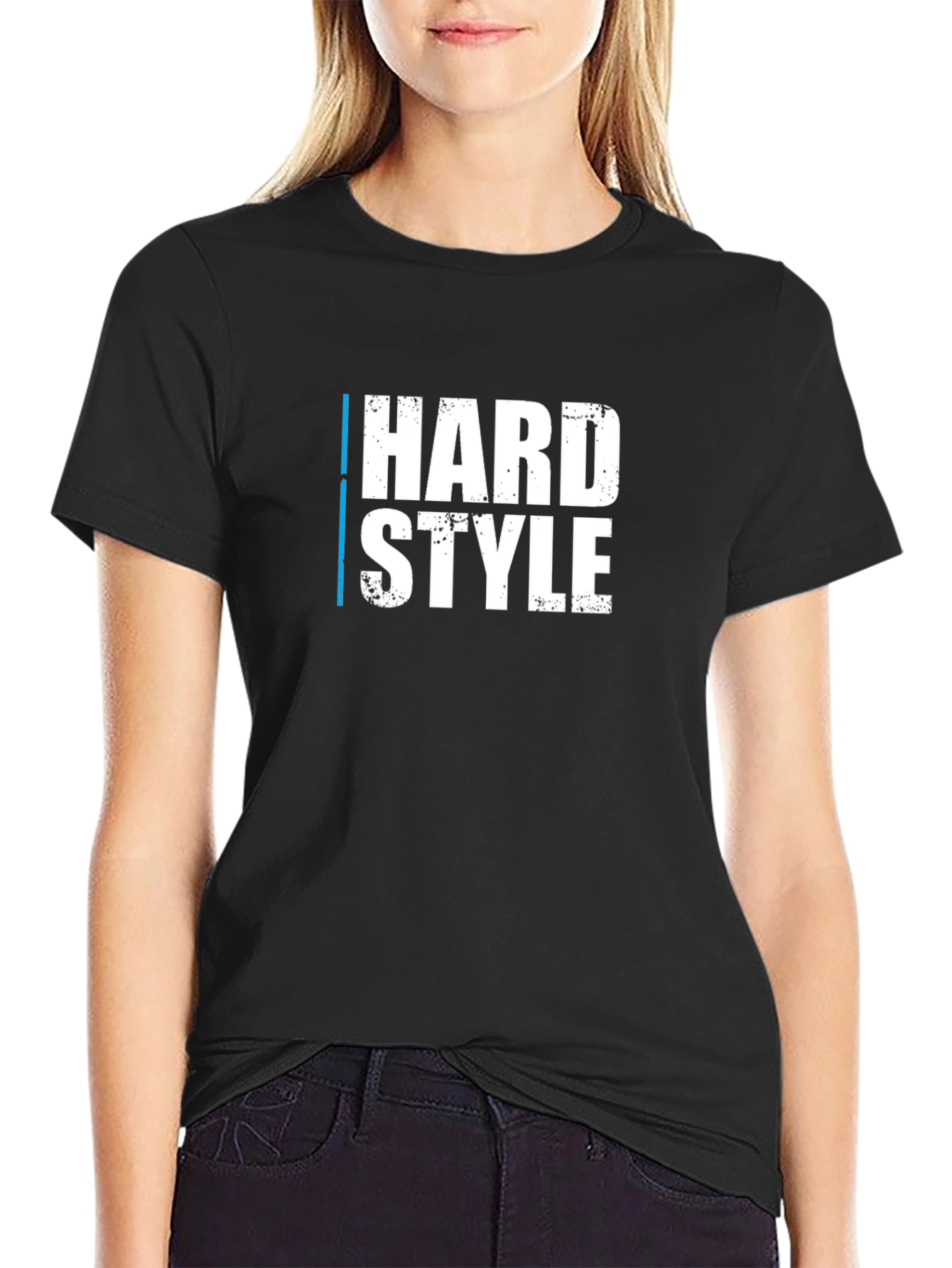 Hard Style Black Cotton T-Shirt