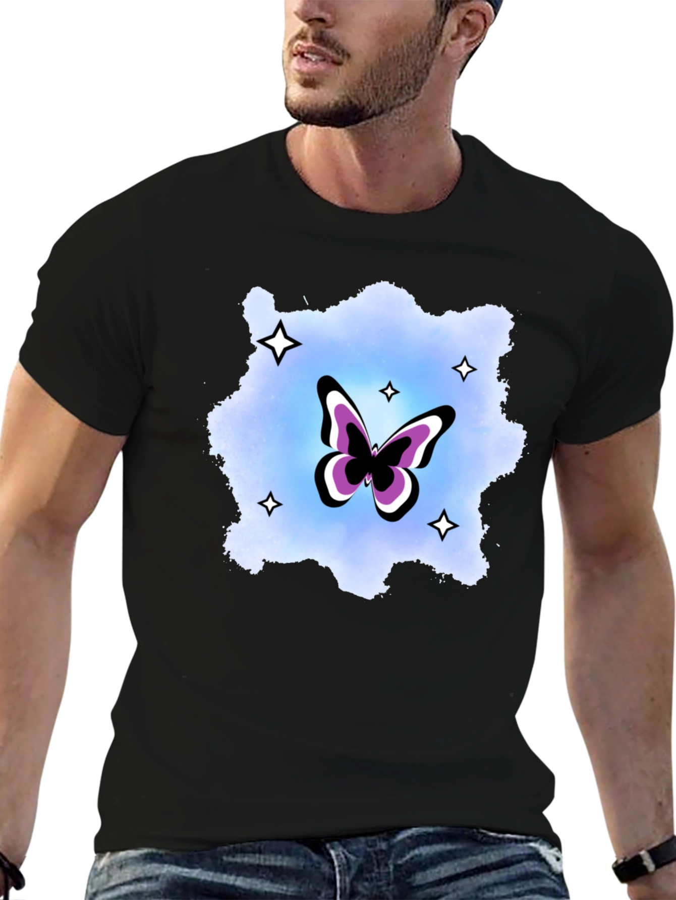 Butterfly Starburst Graphic T-Shirt