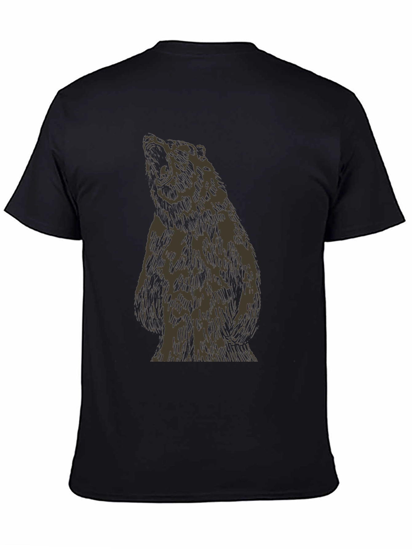 Bear Graphic Tee - Mens Black T-Shirt