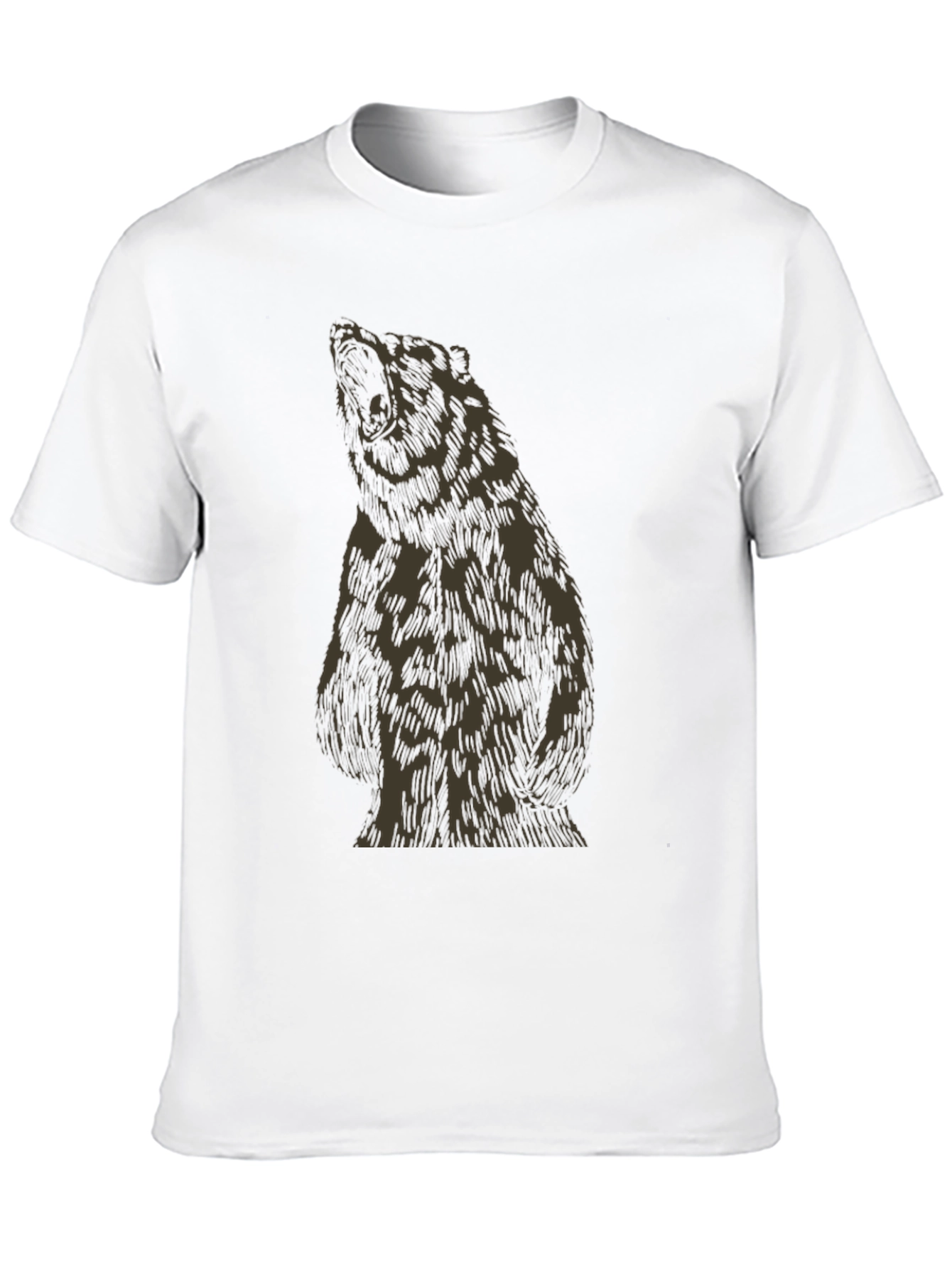 Bear Graphic Tee - Mens Black T-Shirt