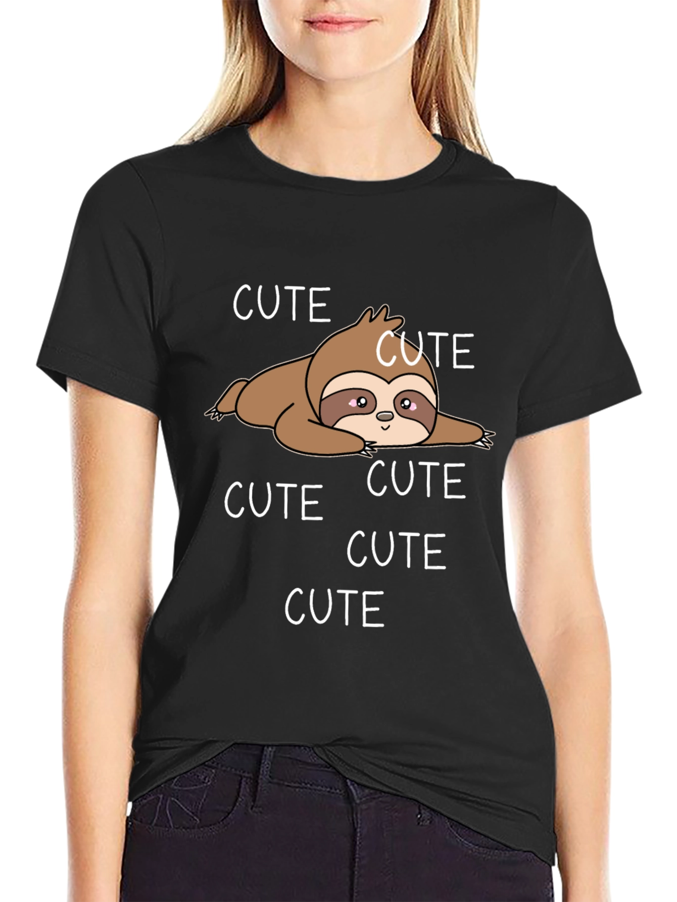 Cute Sloth T-Shirt - Casual Graphic Tee