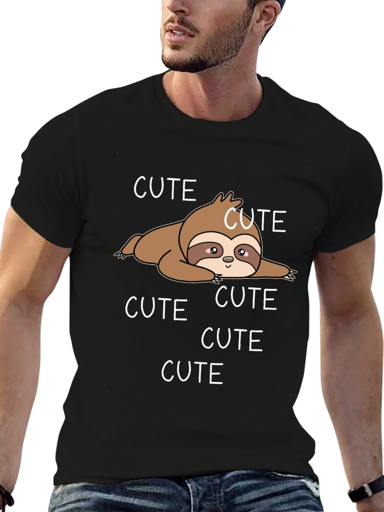 Cute Sloth T-Shirt - Casual Graphic Tee