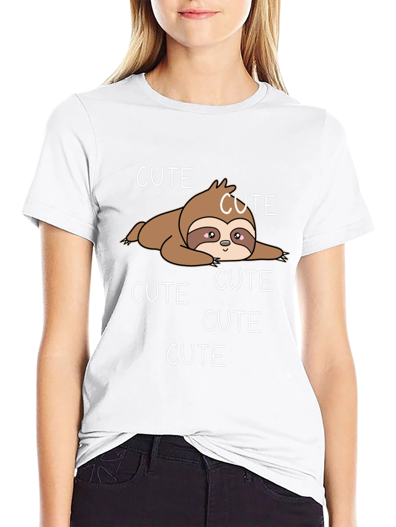 Cute Sloth T-Shirt - Casual Graphic Tee