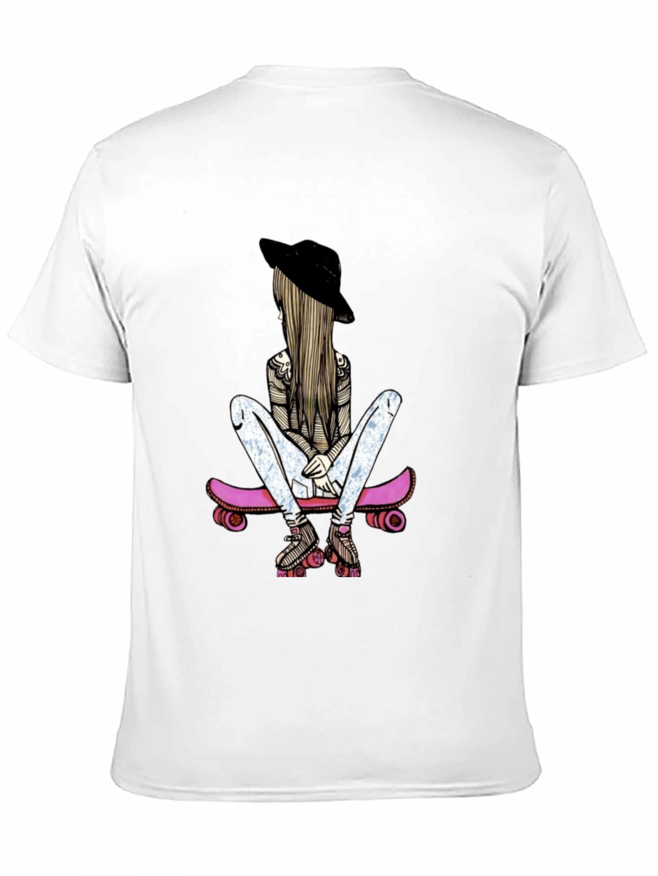 Skater Girl Graphic T-Shirt - Stylish & Unique
