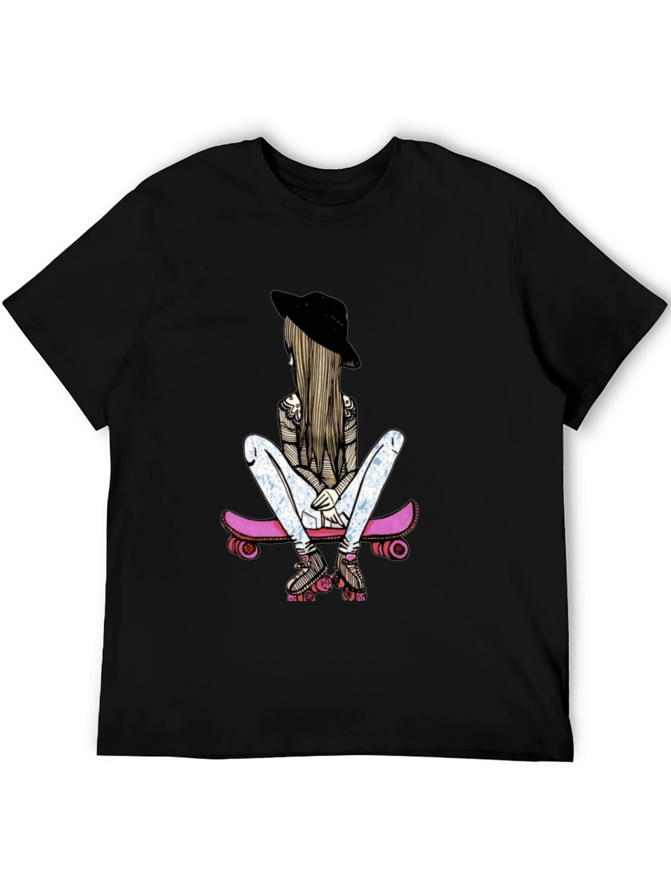 Skater Girl Graphic T-Shirt - Stylish & Unique