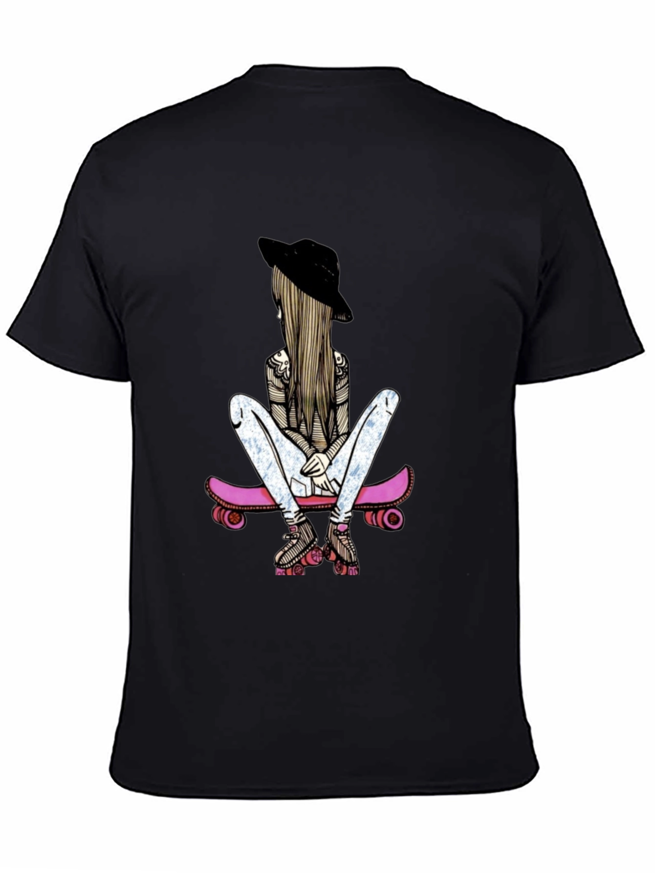 Skater Girl Graphic T-Shirt - Stylish & Unique