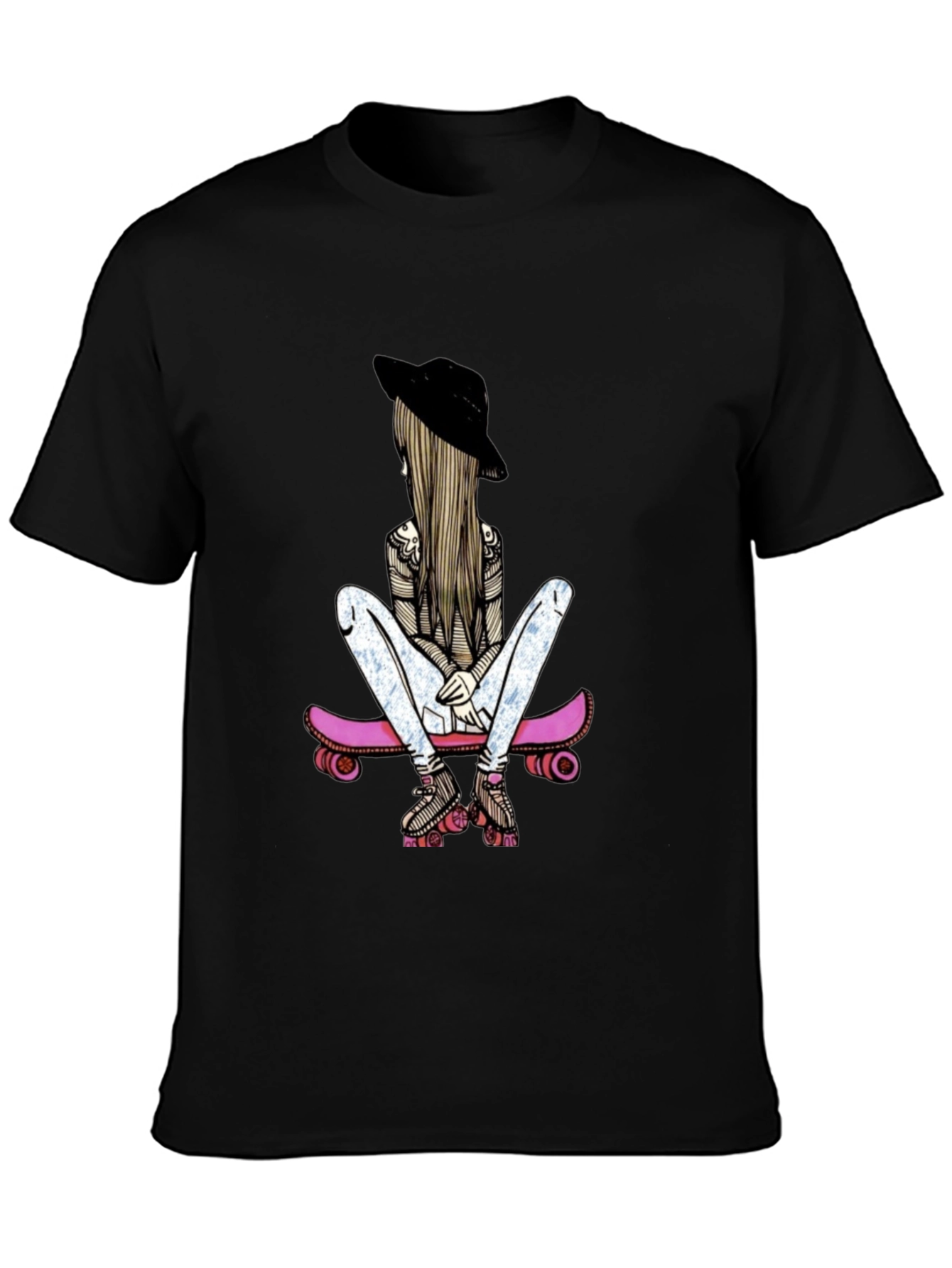 Skater Girl Graphic T-Shirt - Stylish & Unique