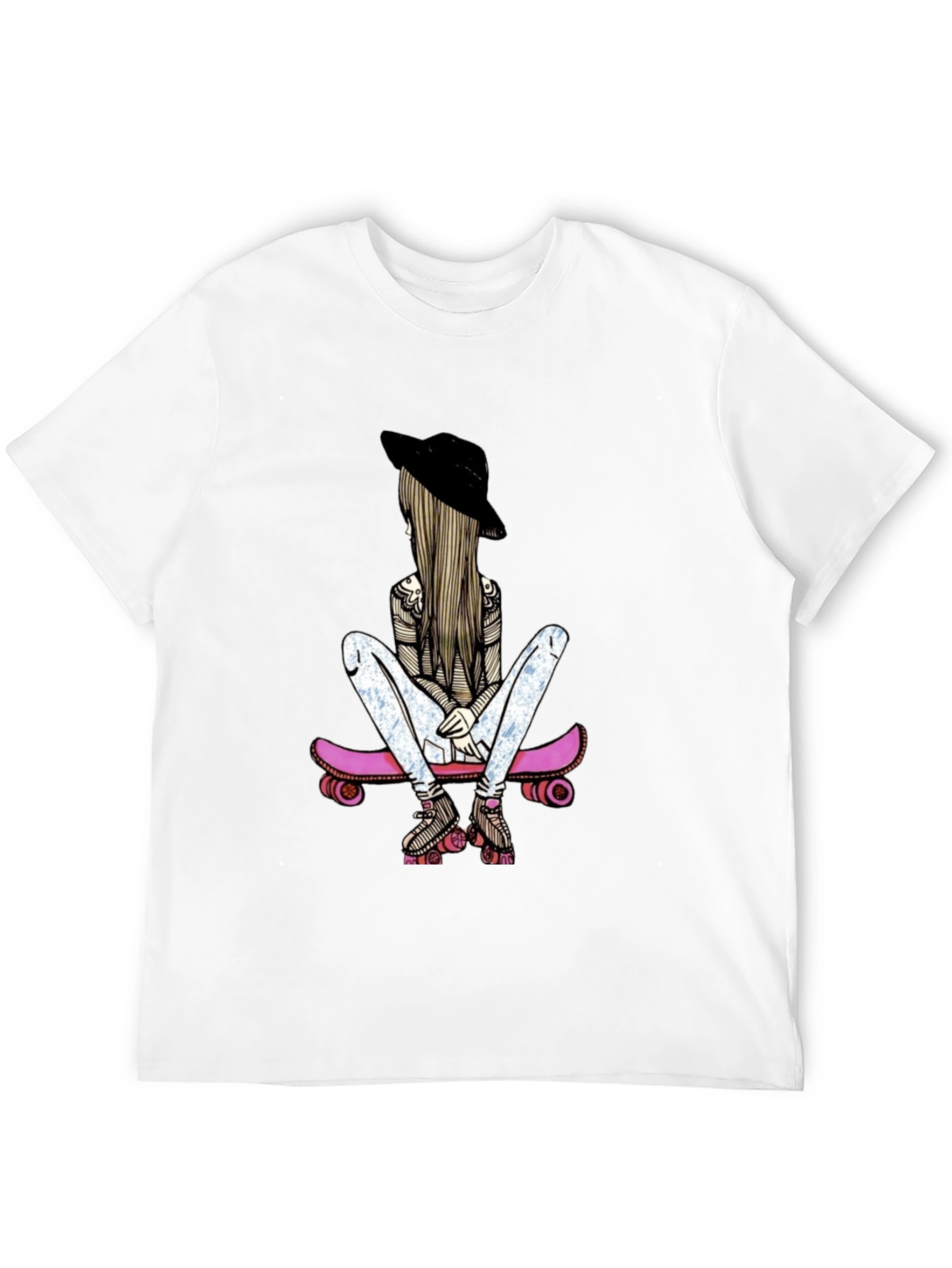 Skater Girl Graphic T-Shirt - Stylish & Unique