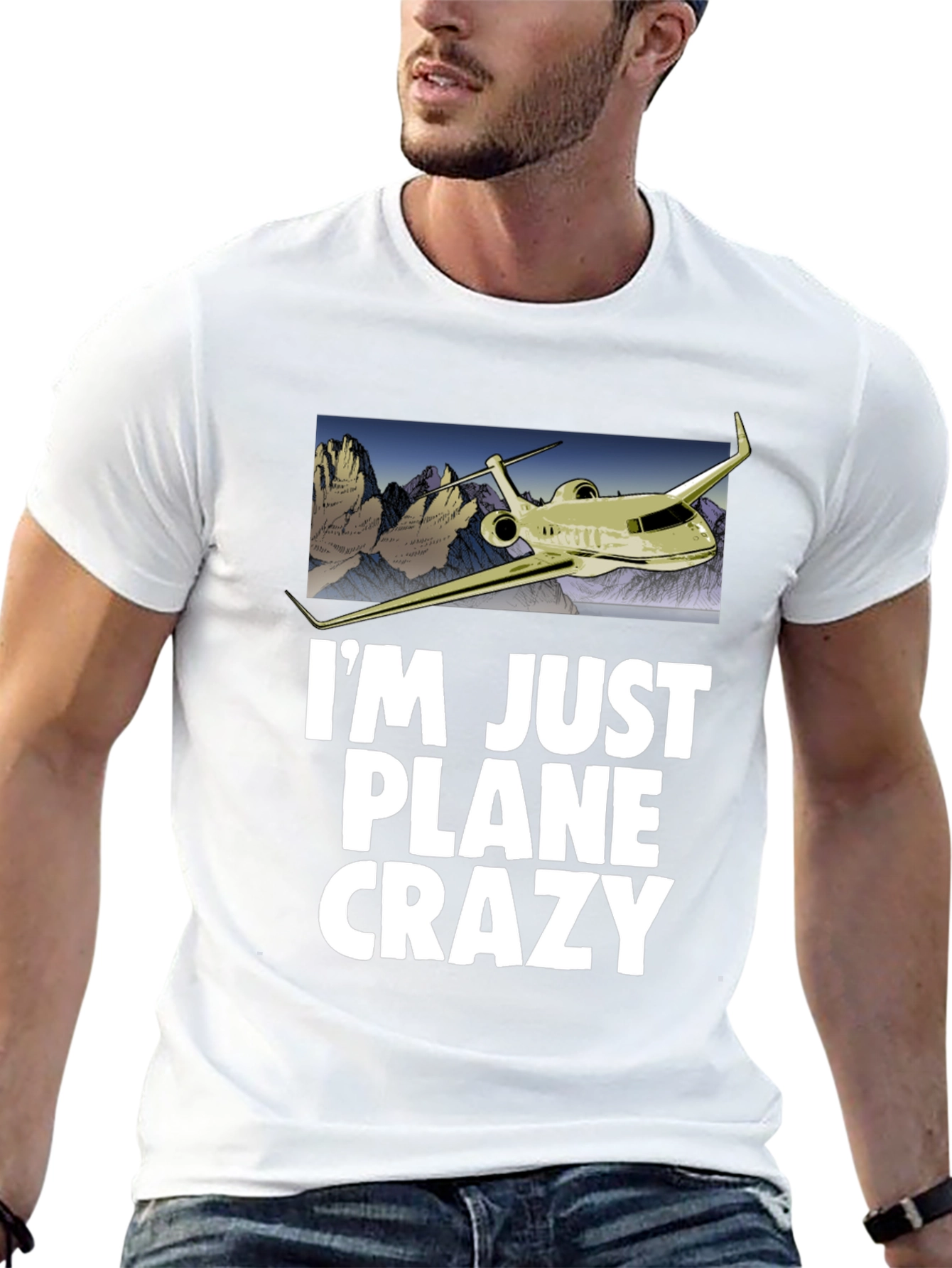 Im Just Plane Crazy T-Shirt - Airplane Design