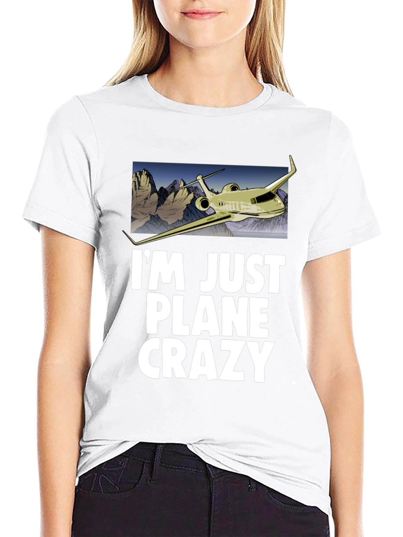 Im Just Plane Crazy T-Shirt - Airplane Design