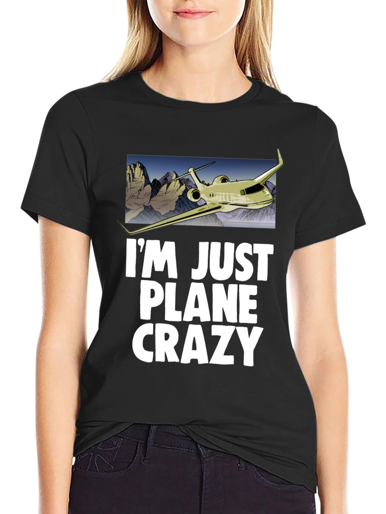 Im Just Plane Crazy T-Shirt - Airplane Design