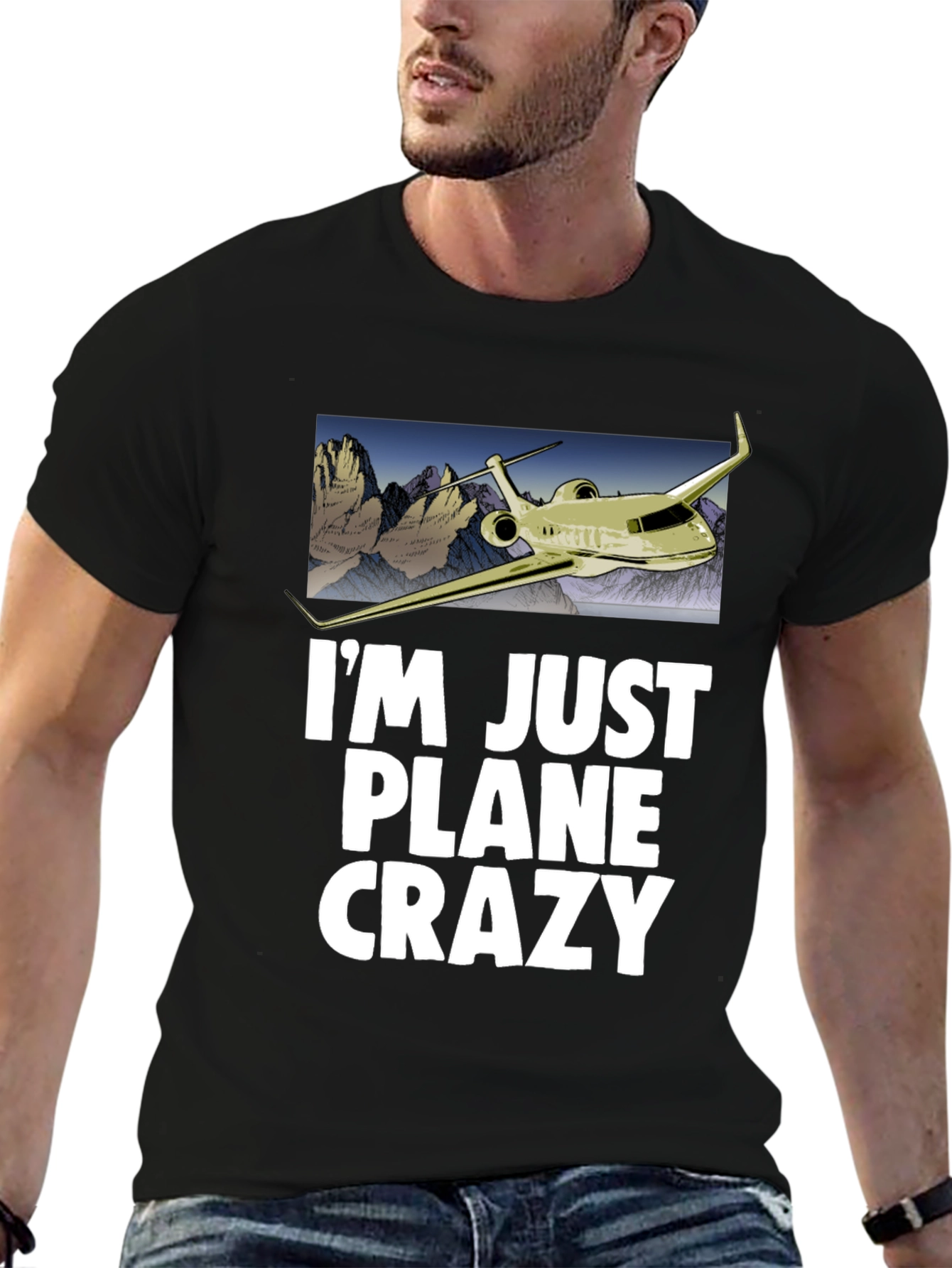 Im Just Plane Crazy T-Shirt - Airplane Design
