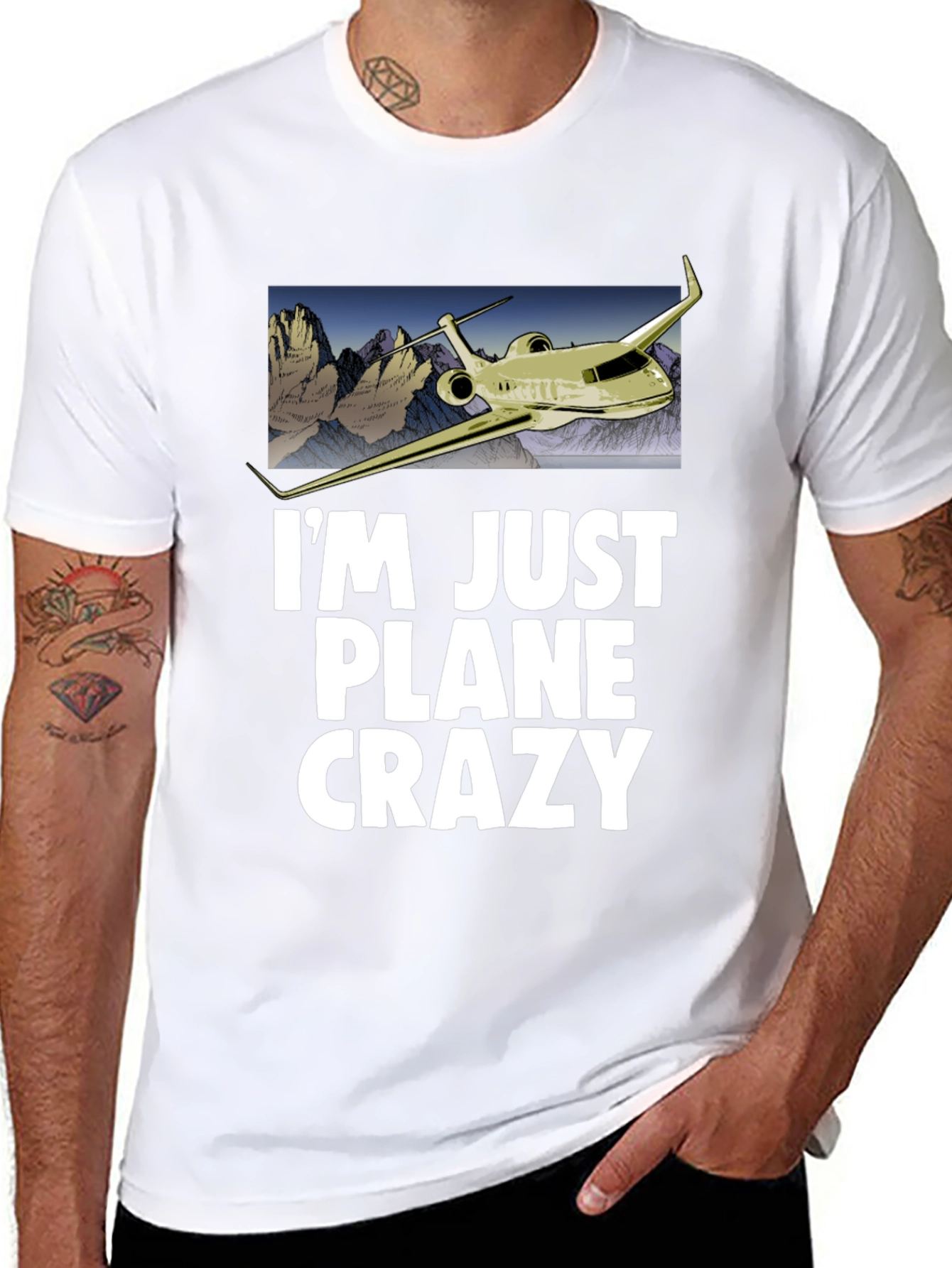 Im Just Plane Crazy T-Shirt - Airplane Design