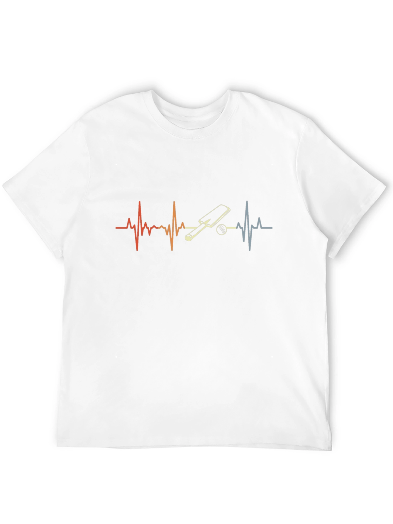 Cricket Heartbeat T-Shirt -  Sporty Black Tee